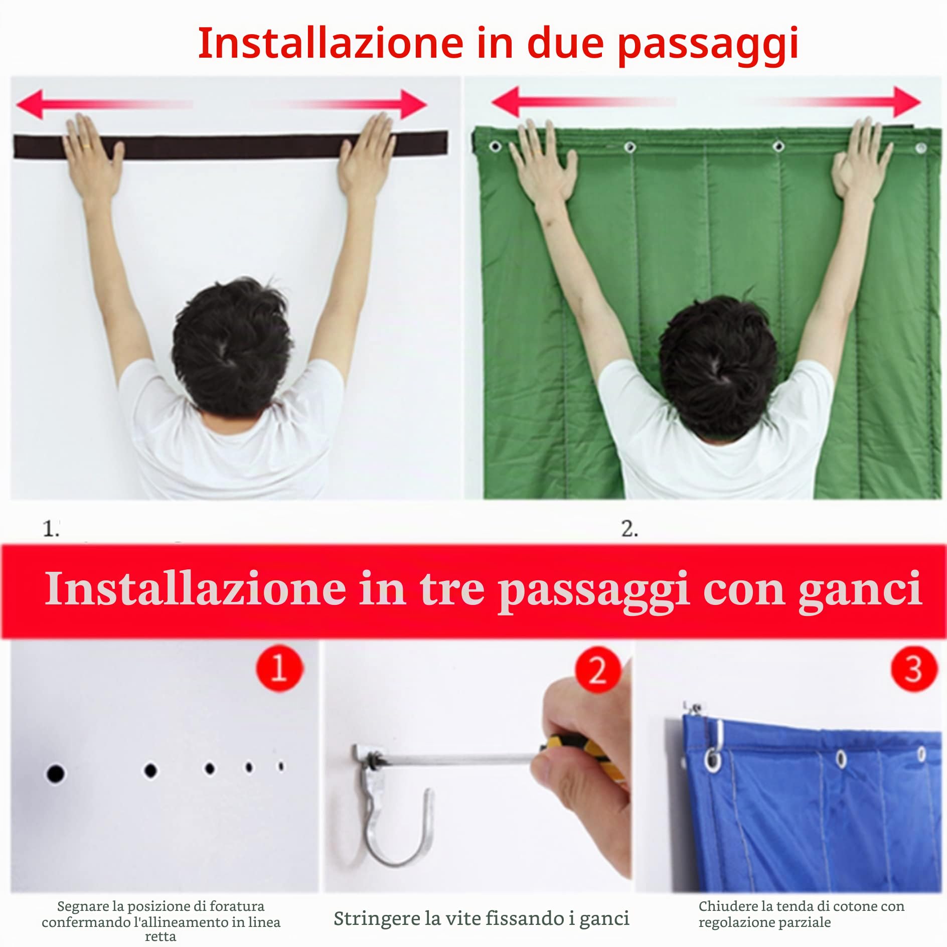 Tenda di Isolamento Acustico 3 in 1, Tende insonorizzate per Porta, con Isolamento Acustico-oscuramento Termico, Coperta Antivento Tende Invernali divisorio, per Camera da Letto divisoria, s
