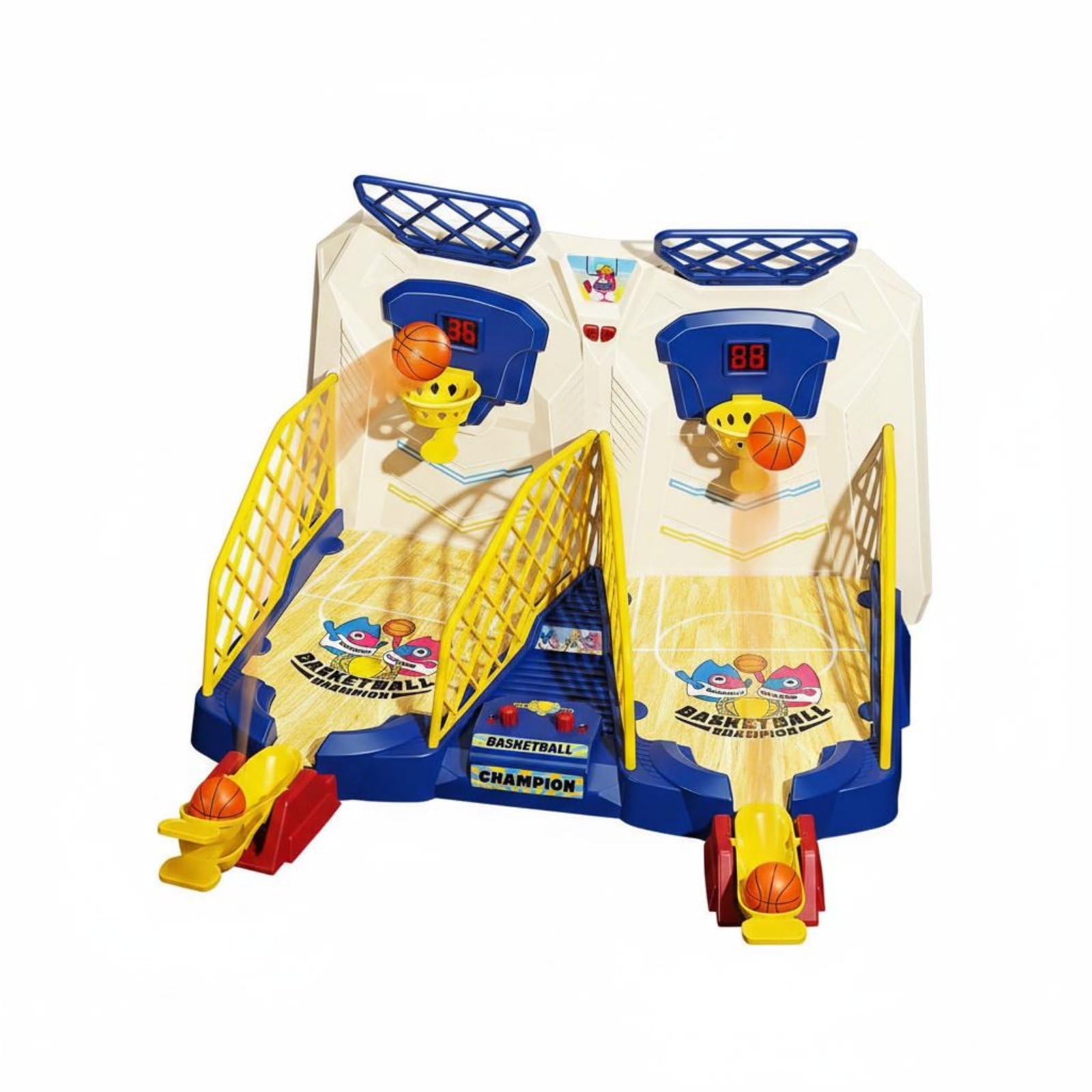 Kinder Basketball Spiel Mini Basketball Arcade Spielzeug Tischkorbspiel Doppel Wurfgerät Elektronische Punkte Musik