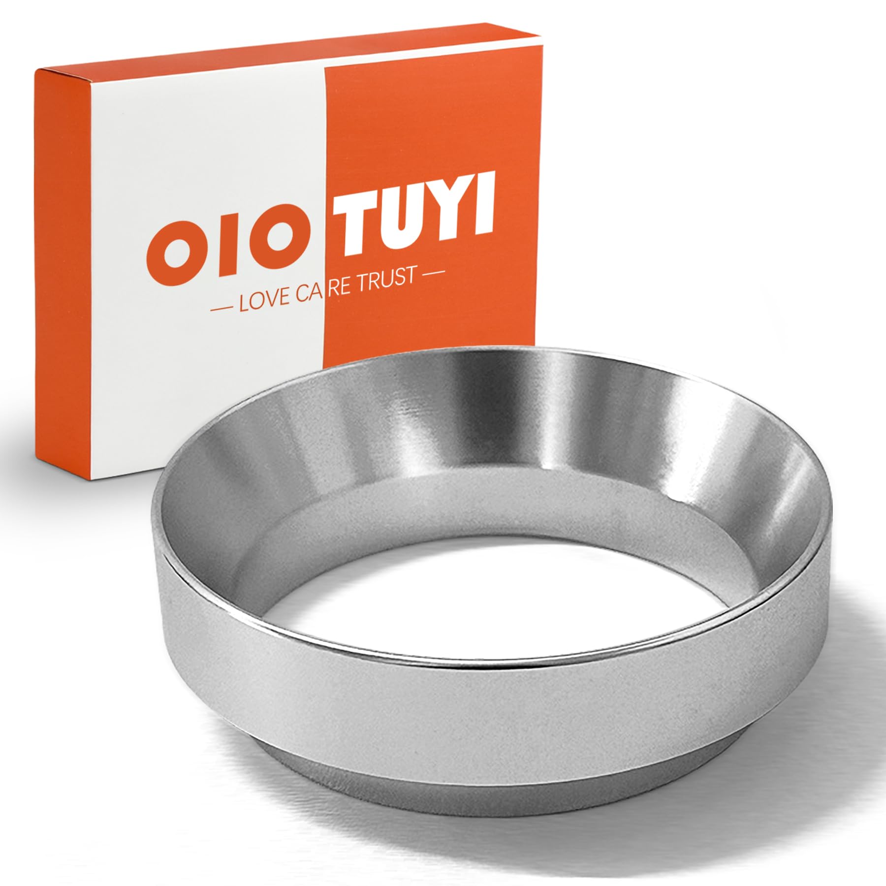 OioTuyi Entonnoir De Dosage En Aluminium Pour Porte Filtre 58mm, Réutilisable Accessoires Barista Avec Filtre, Ring De Précision Pour Machine à Café Espresso