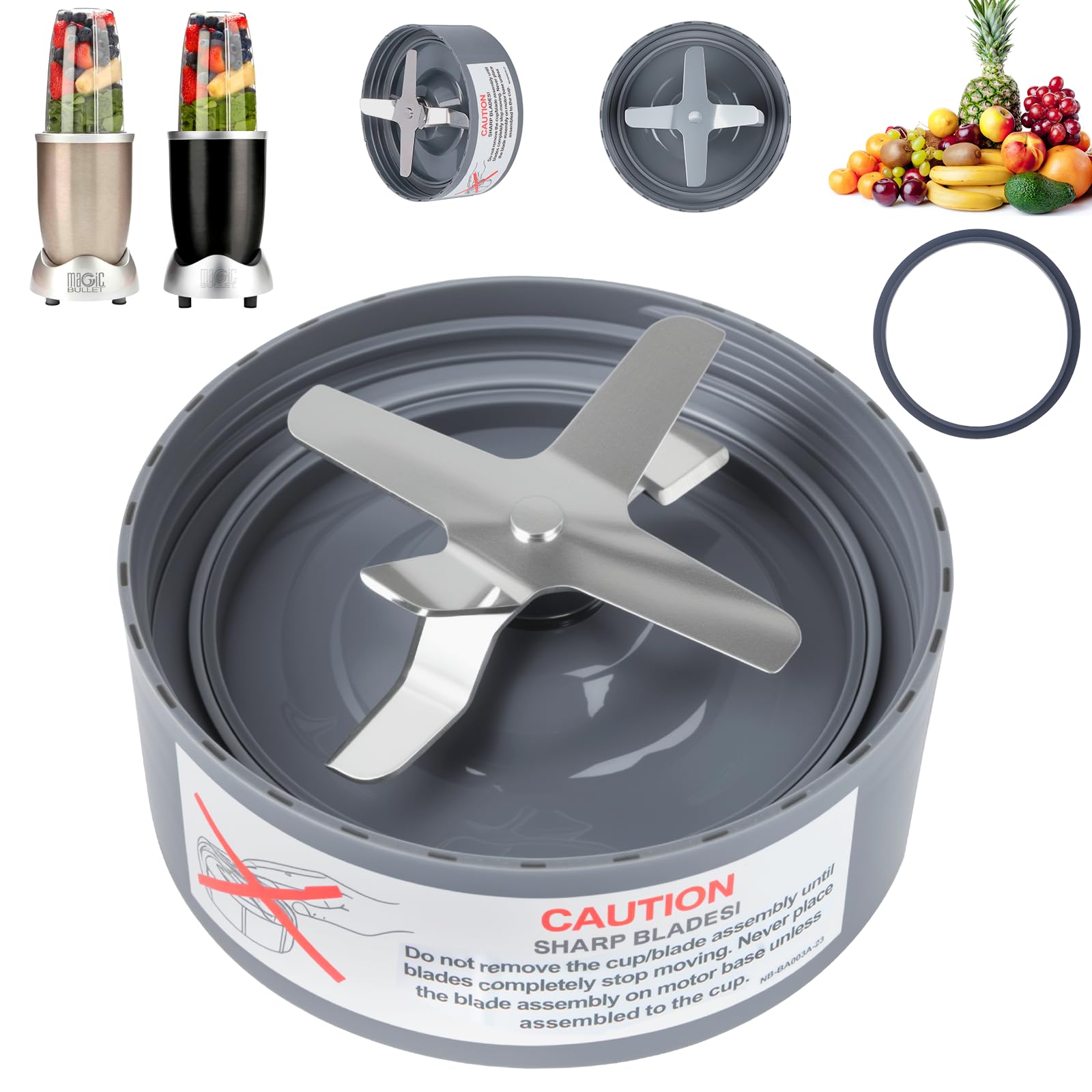2-Pack Vervangende Sapcentrifuge Messen for Nutribullet