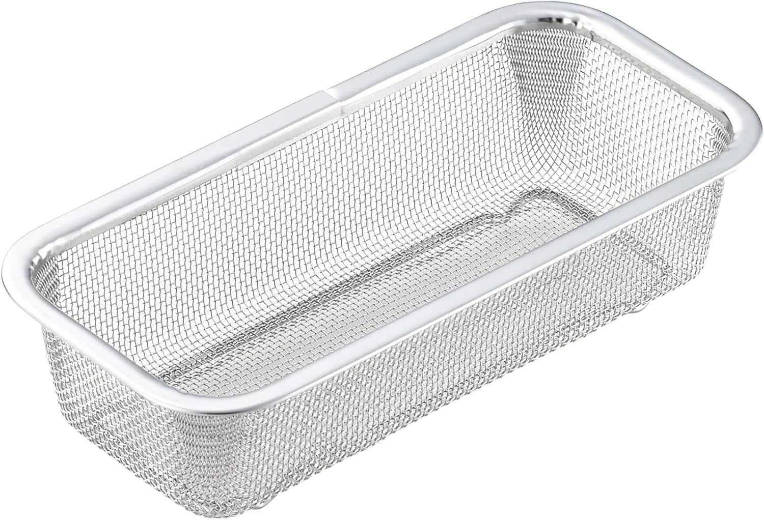 Yoshikawa YJ3364 Colander, Stainless Steel, Colander, Square, Vegetables, Length 8.1 x Width 3.8 x Height 2.1 inches (20.5 x 9.7 x 5.3 cm), Slim