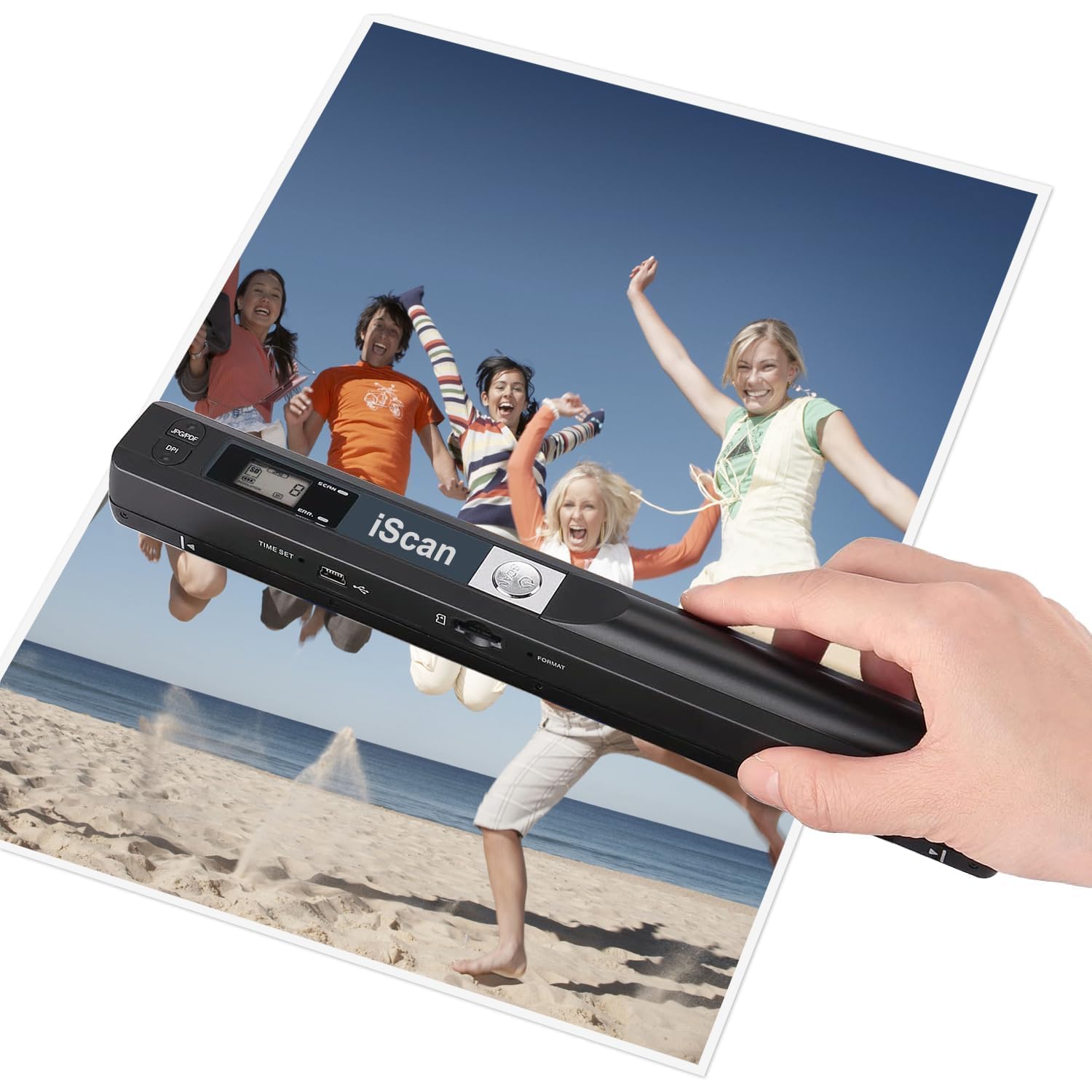 Portable Scanner, Photo Scanner for A4 Documents, Scanners for Computers, Document Scanner in 900 Dpi with 16G SD, Uploads Images to Computer Via USB Cable, Needn't Driver, JPG/PDF-picture-12