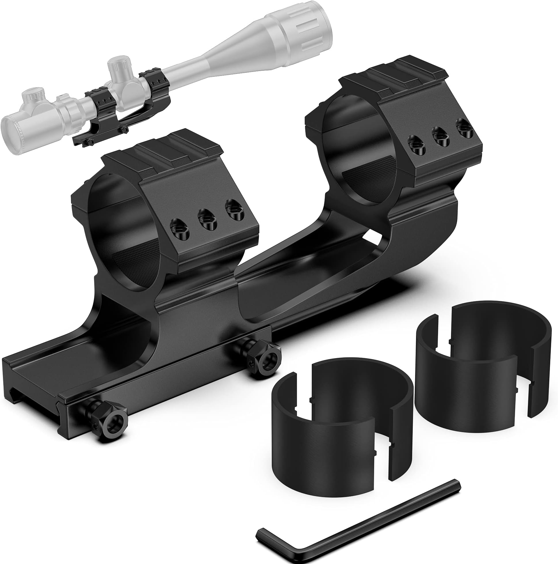 BESTSIGHT Scope Mount Cantilever Picatinny Mount 30mm &1 inch Cantilever Scope Mount