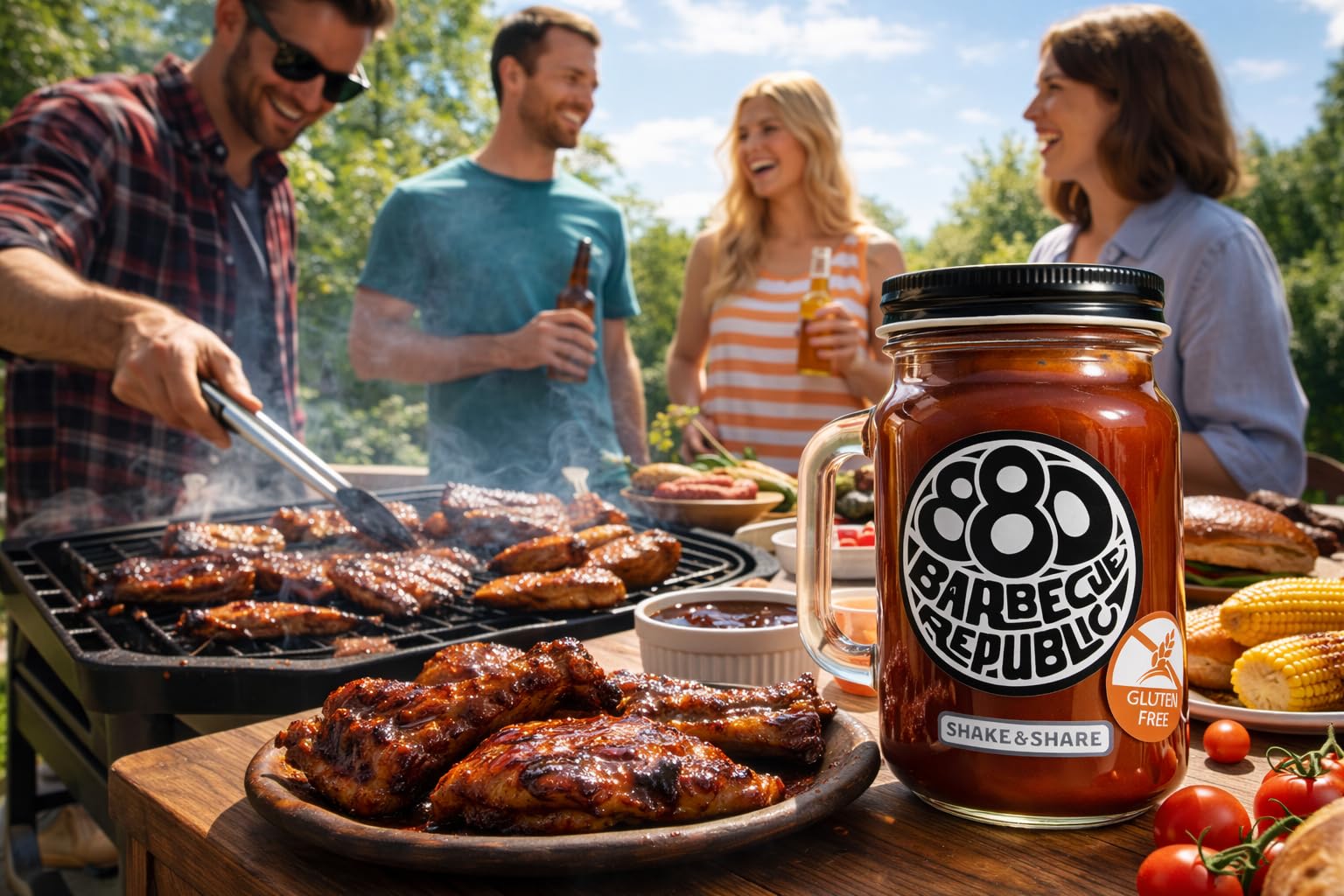 Salsa Barbacoa 880 BBQ – Pack de 6 Jarras (6 POCO PICANTE)