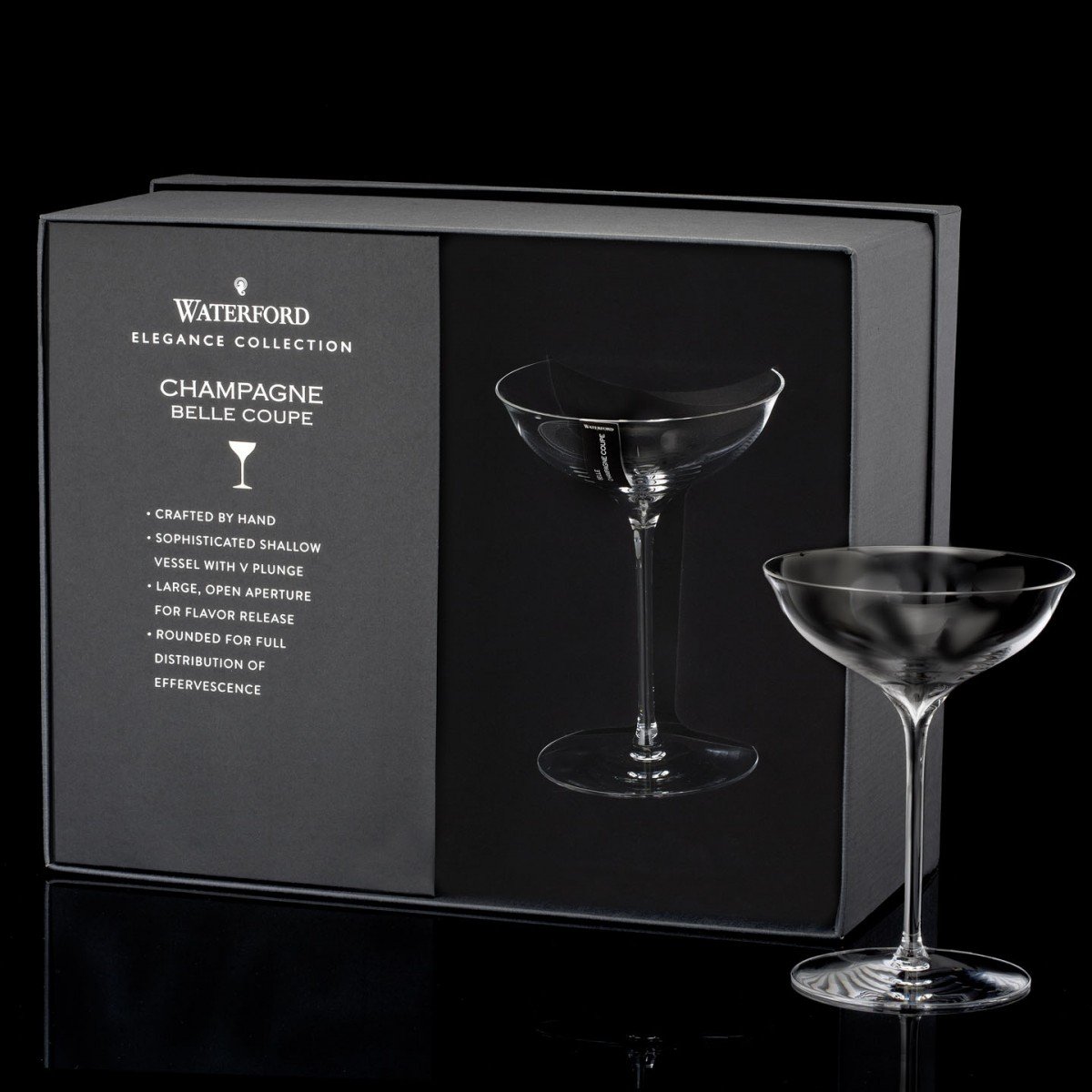 Waterford Elegance Champagne Belle Coupe, Pair