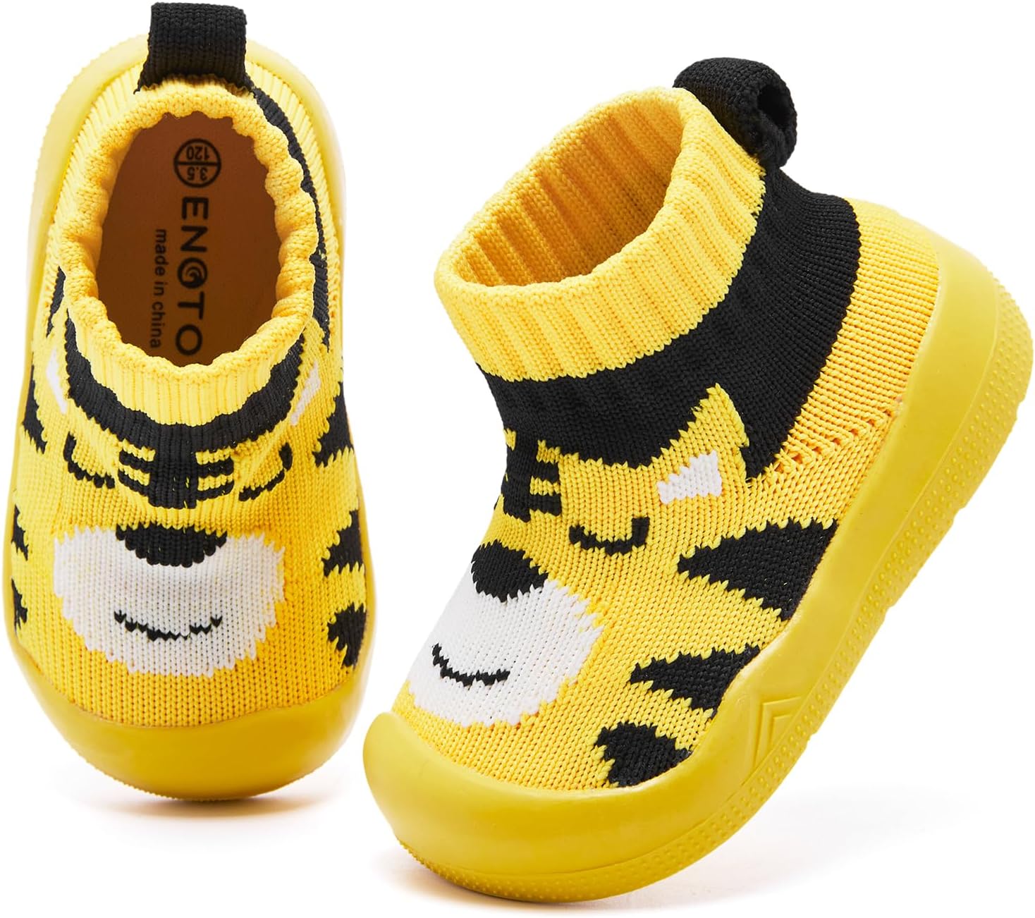 Engtoy Baby Sock Shoes Baby Walking Shoes Infant Non-Slip Breathable Slippers with Soft Rubber Sole Baby Boys Girls Slip On Sneakers - Image 2