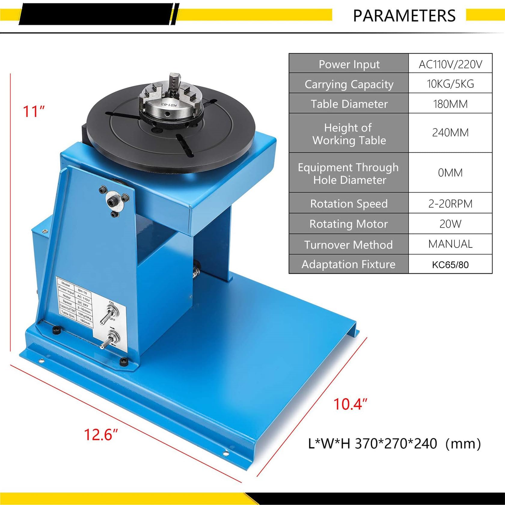 Gramofon pozycjonujący spawalniczy do uchwytu tokarskiego, przenośna spawarka do kołnierzy, narzędzie do spawania z regulowanym kątem, wytrzymałe urządzenie spawalnicze