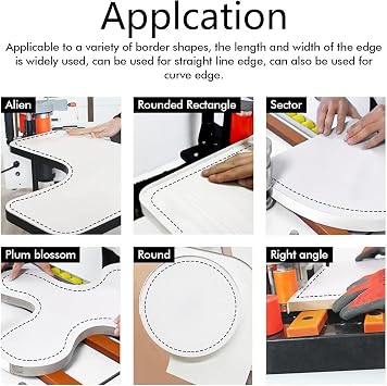 Edge Bander, Portable Edge Banding Machine, Straight & Curve Line, Dual-Sided Glue Coating, Adjustable Speed, Efficient, for Professional Edge Banding