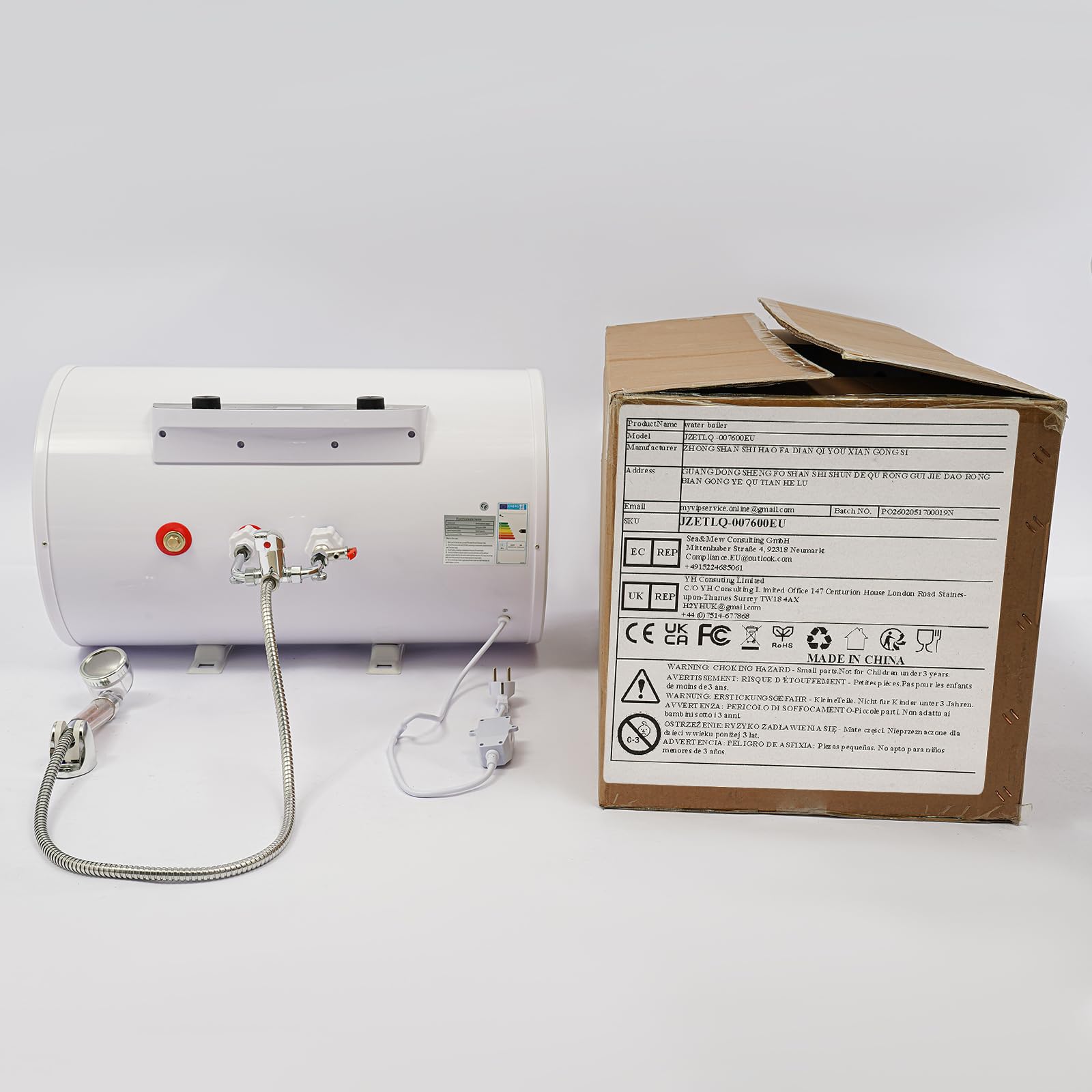Scaldabagno elettrico da 2000 W, scaldabagno da parete da 70 l