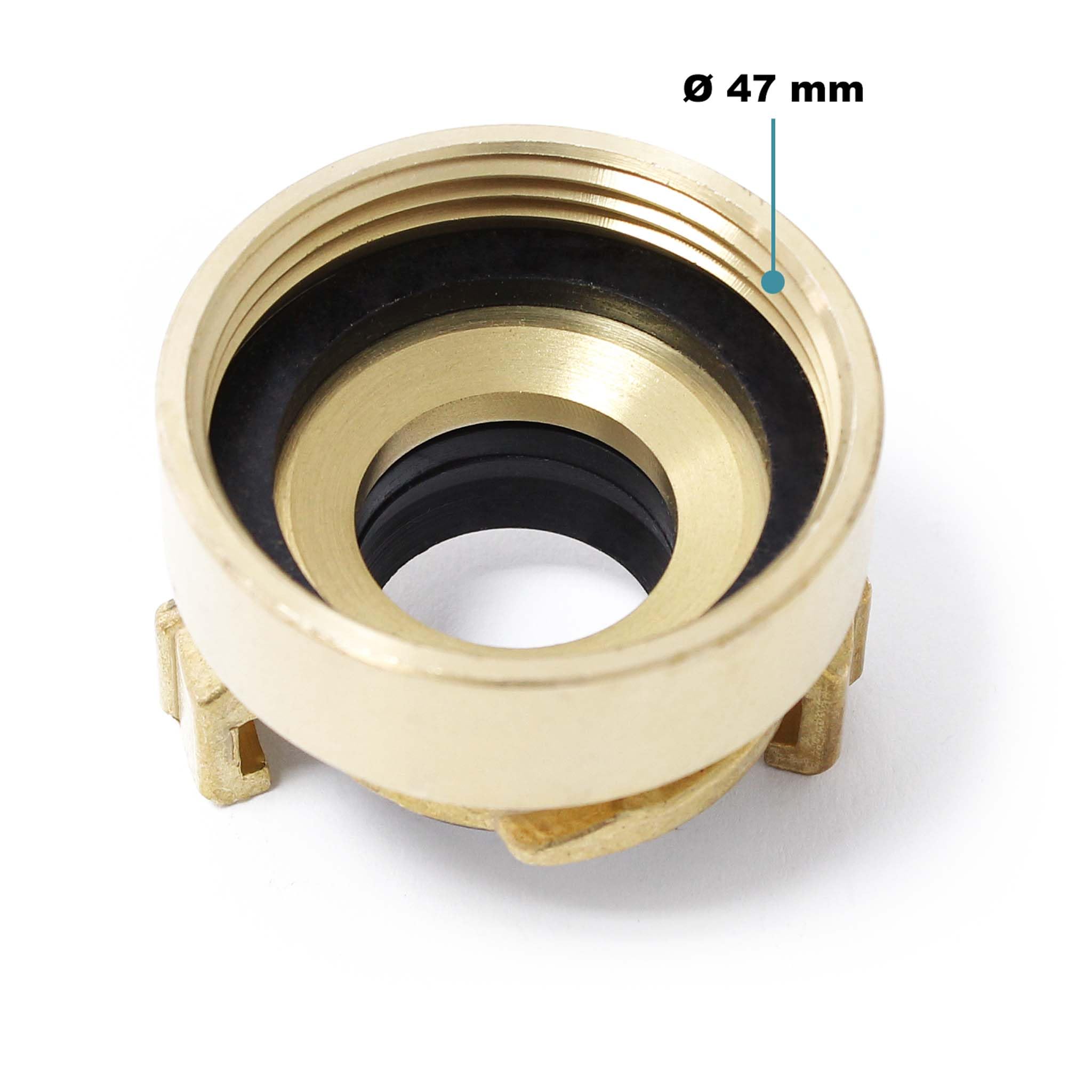 Boccola in ottone per tubo Connettore per tubo dell'acqua Raccordo rapido DN38 (1 1/2