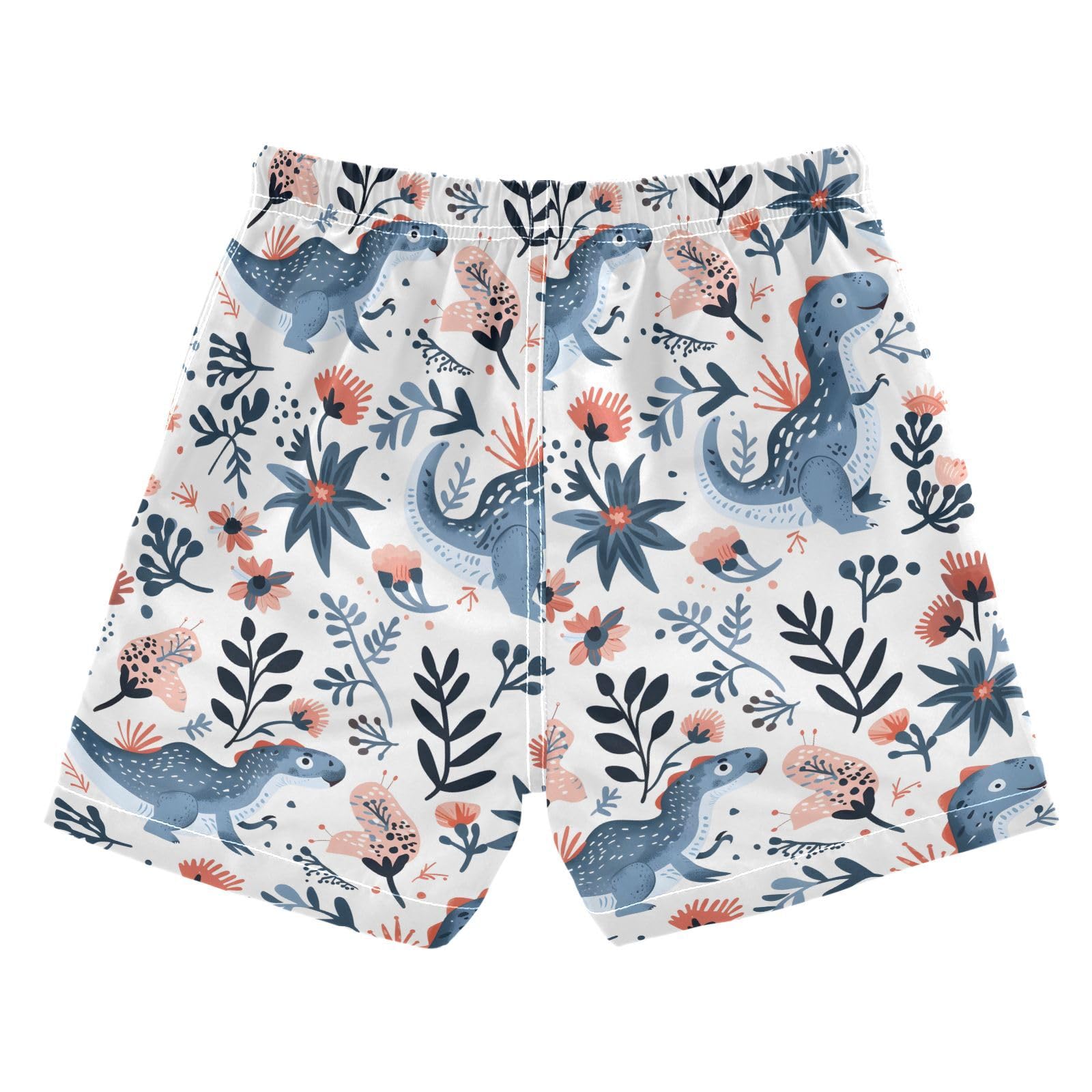 ALAZA Lion Heart Love Leaf Boys Quick Dry Beach Board Shorts Kids Swim Trunks Bathing Suit Swimsuit 5T Multicolor