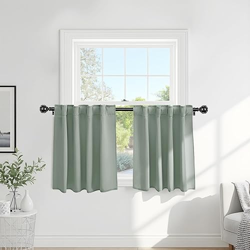 Miniatura 31 de PONY DANCE Cortinas opacas para habitación infantil - Juego de paneles de cortina con aislamiento térmico, cortina con pestaña oculta/bolsillo para