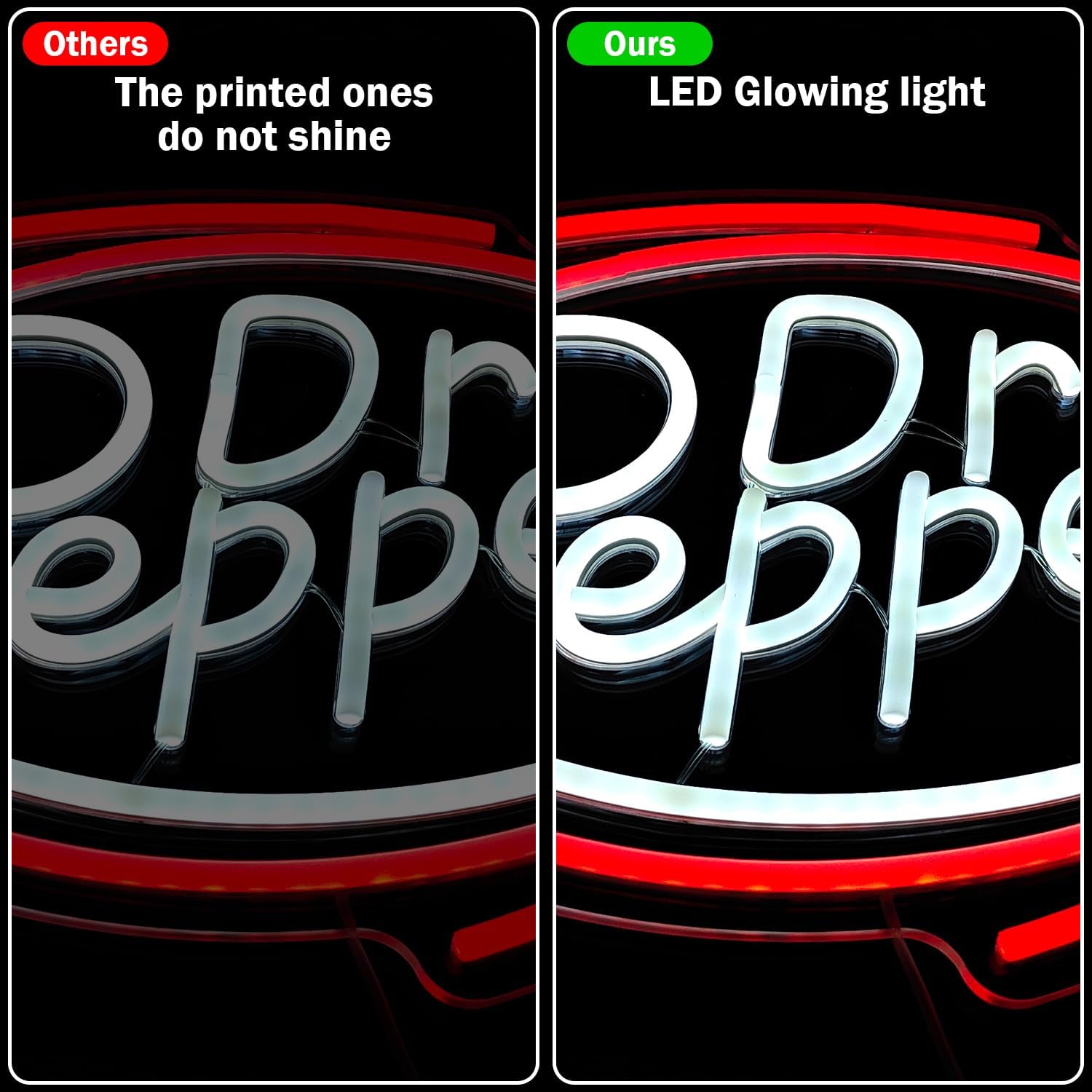 Pepper Neon Sign Dimmable Led Pepper Light for Wall Decor, Soda Decor Neon Signs for Business Man Cave, Bar, Shop, Bedroom, Pepper Gifts for Christmas, Birthday