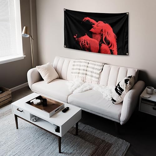 Miniatura 5 de Divertido tapiz de TV para niña, cubierta de álbum de música de salida francesa, tapiz de pared para dormitorio, tapiz de fiesta, dormitorio