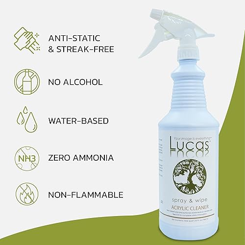 Miniatura 4 de LUCASOL Limpiador acrílico y plástico, 32 onzas