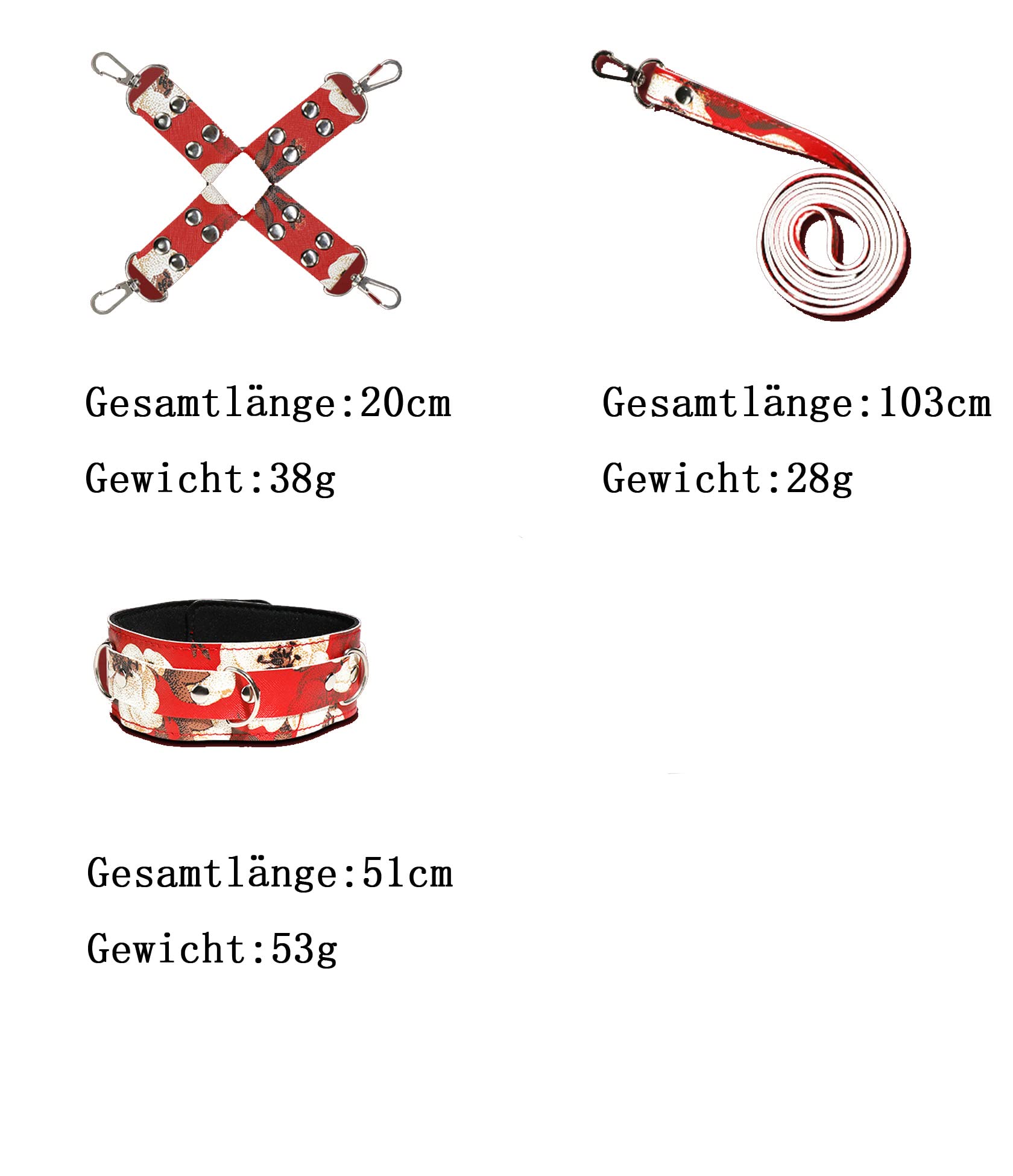 SM Bondage Set Erotisches Fesselset BDSM Sexspielzeug Fetisch 9 Tlg Requisiten Rollenspiele Sklave Extrem Flirten Fesseln Sexbetten For Frauen Männer
