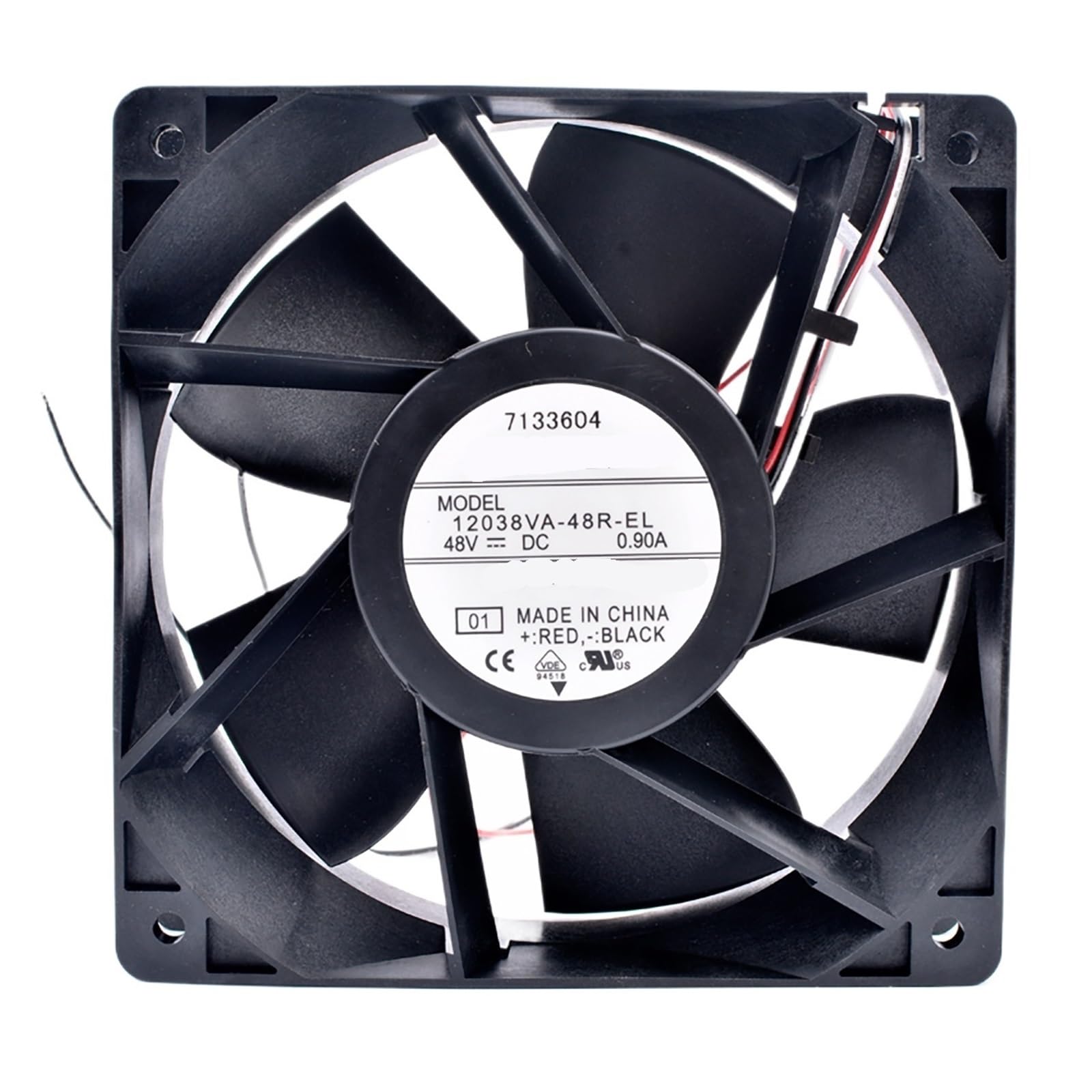 YMUGUEGH 12038VA-48R-EL 48V 0.90A 1238 3-wire cooling fan