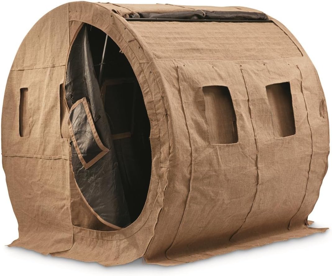 Bolderton Bale Pop-Up Hunting Ground Blind for Deer, Duck, Bow, and Turkey Hunting Gear, Equipment, and Accessories : Sports & Outdoors