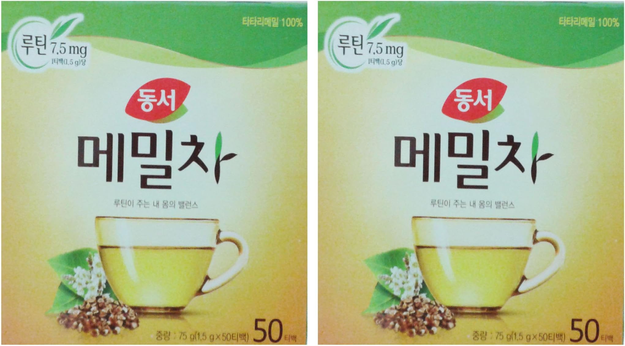 Dong Suh Korean Buckwheat Tea Pack of 2(100tea Bag)