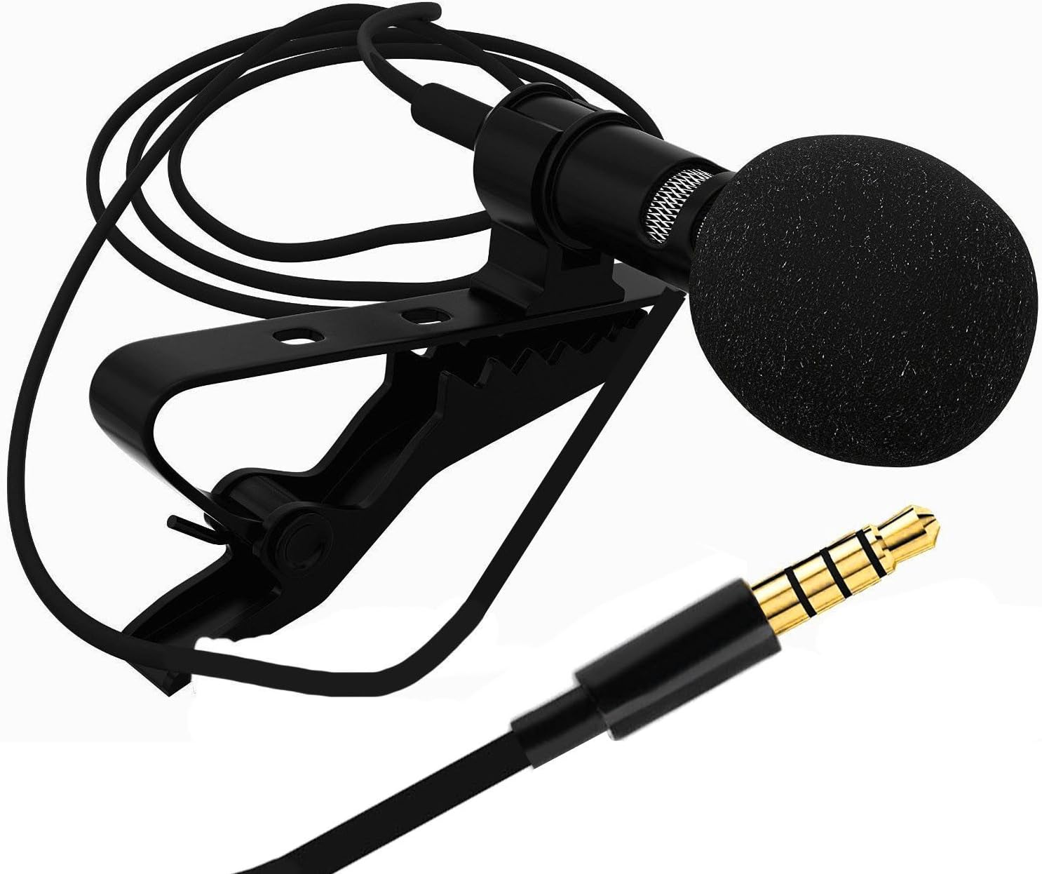 Sami Mini Lavalier Lapel Mic Microphone for PC Computer, Laptop, Gaming,Sound Recording Compatible with All Smartphones and Tablets (3 Months Warranty)