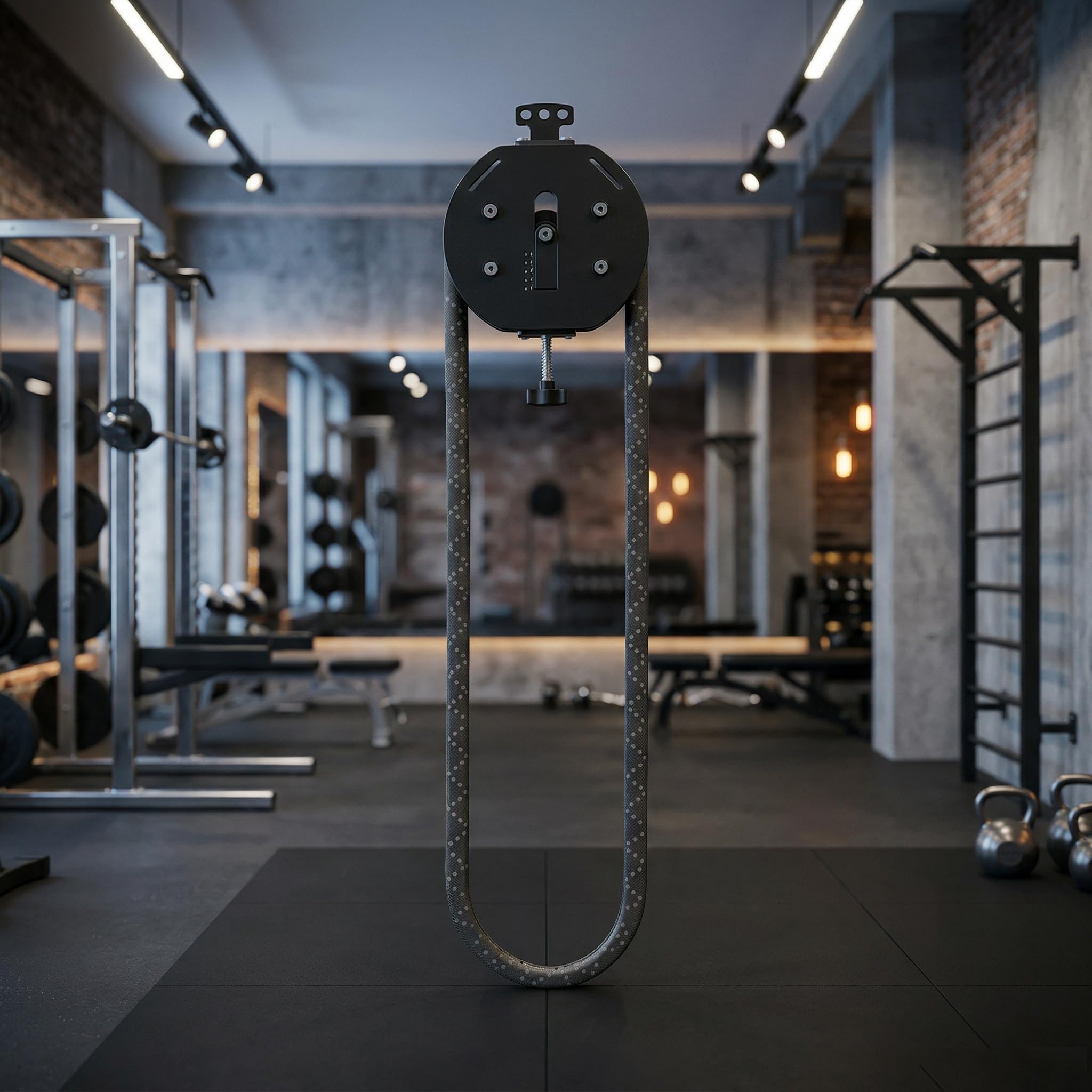 Generisch Endlosseiltrainer für Zuhause, Seilzugsystem mit verstellbarem Widerstand, Tragbarer Endless Rope Trainer für Krafttraining, Muskelausdauer & Fitness | heimtrainingssysteme kabelzug fitness zuhause