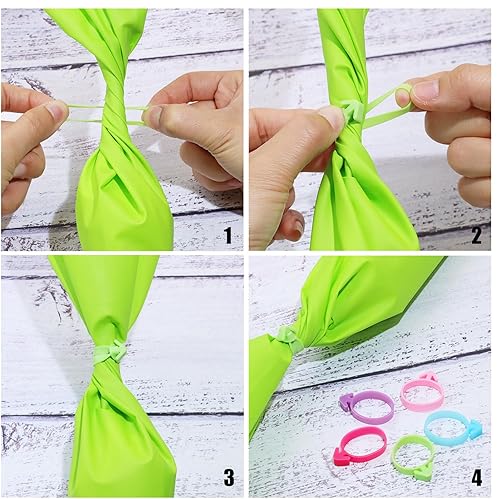 Miniatura 3 de Mini Skater Lazos de silicona para pastelería, reutilizables, con cierre para bolsas de glaseado, suministros de decoración de pasteles de Navidad