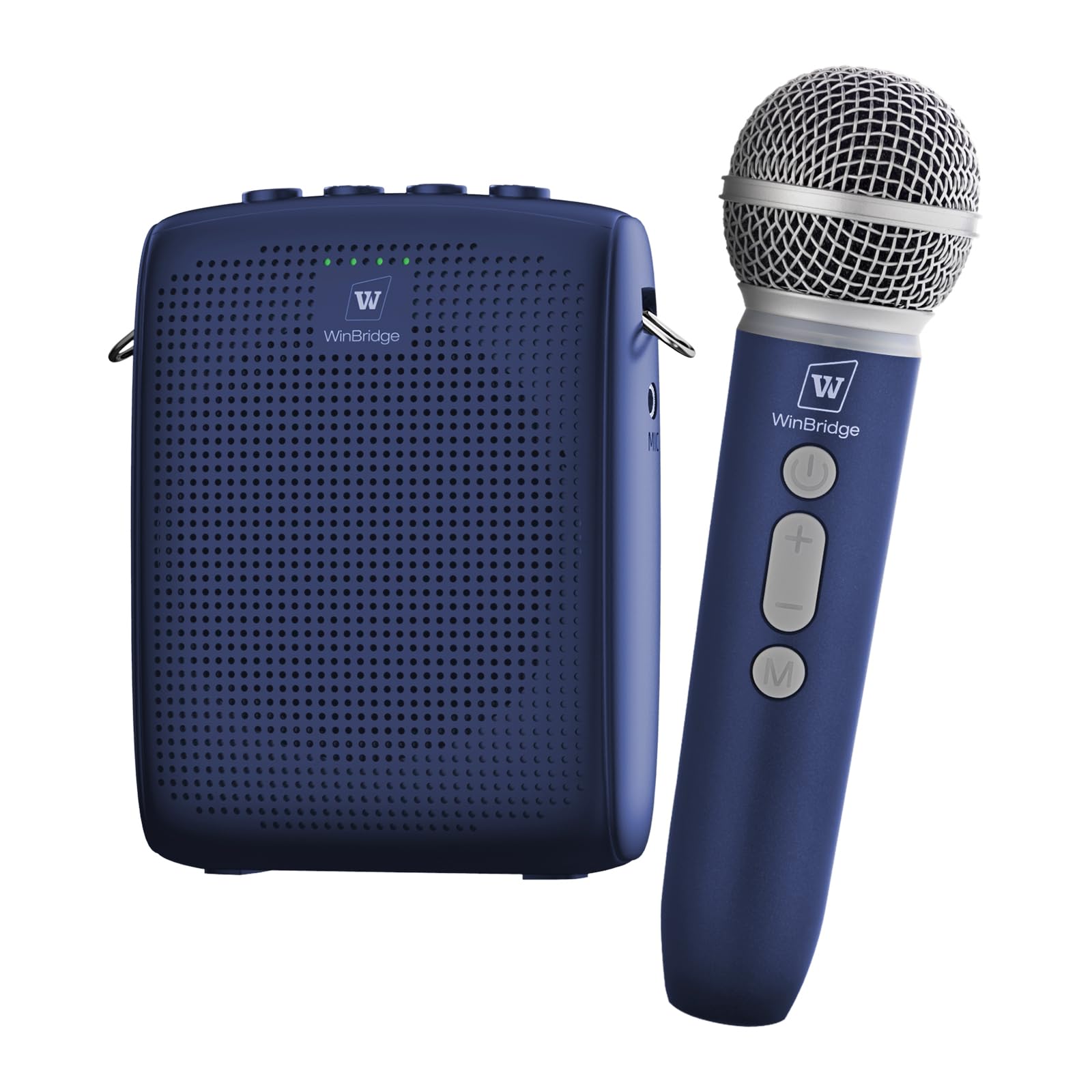 WinBridge Voice Amplifier with Wireless Mic for Teachers Blue WB009 | 15W Powerful Pa Sys…