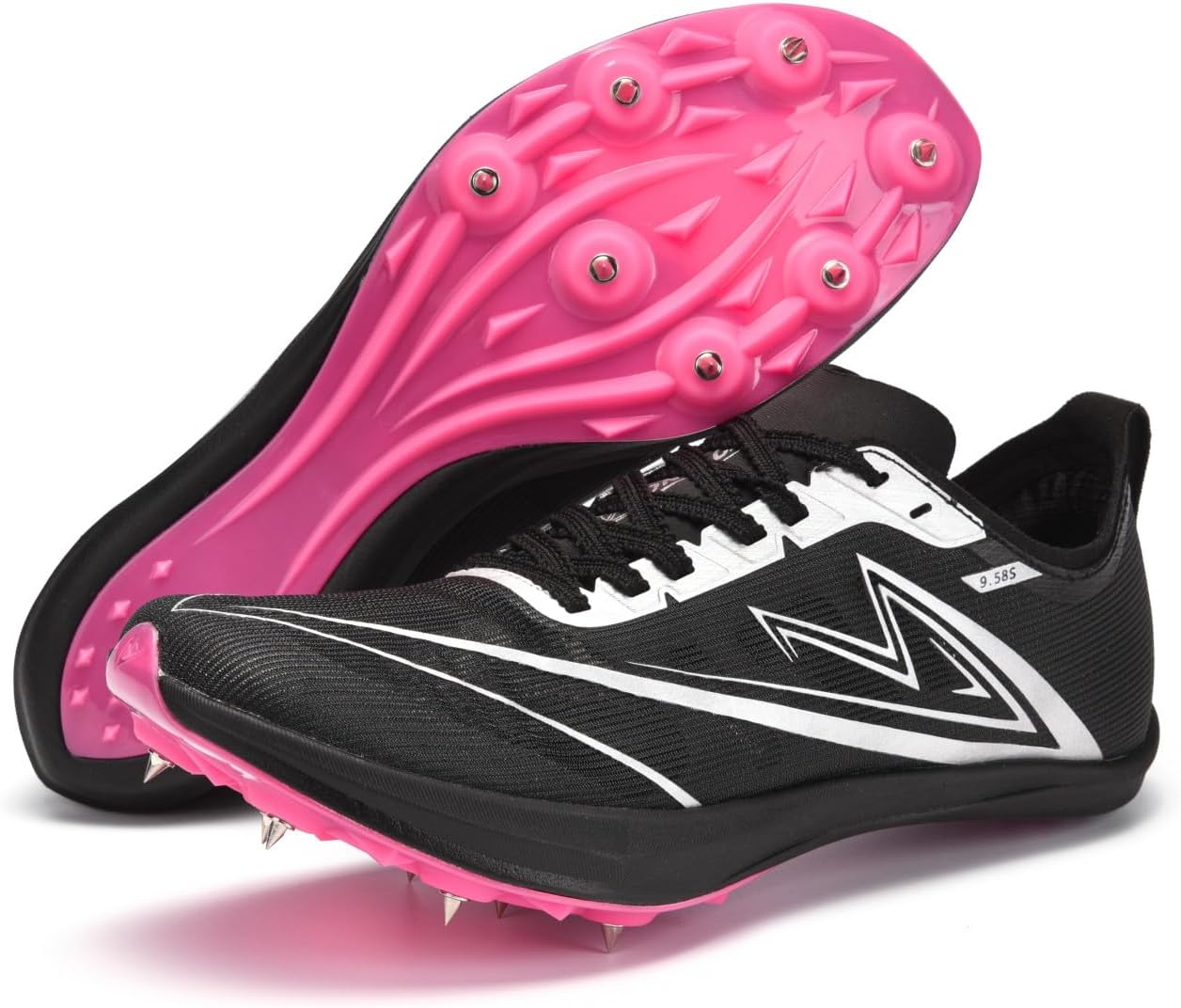Track and Field Shoes Men Women Spikes Sneakers Full-Length Carbon Plate Track Race Jumping Sneakers Professional Running Tarck Spikes Shoes