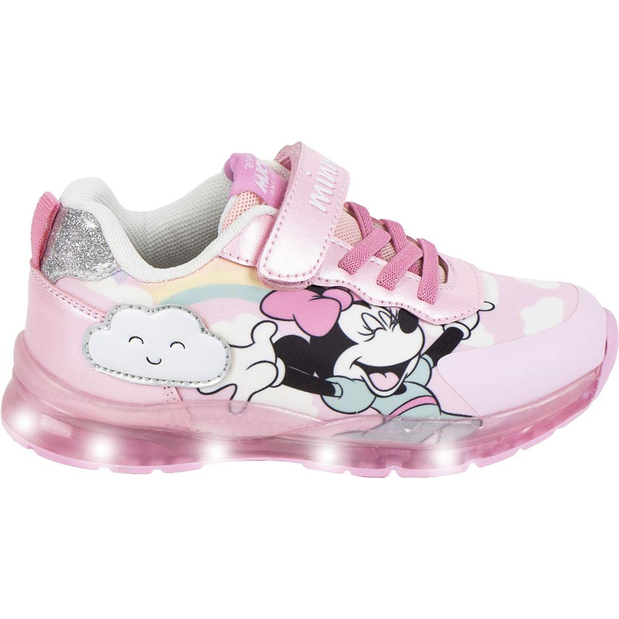 CERDÁ Life's Little Moments Scarpe Sportive per Bambina Minnie Mouse con Luci LED E Resistente Suola in TPR, Stile Disney Scarpe da ginnasticaUnisex - Bambini e Ragazzi