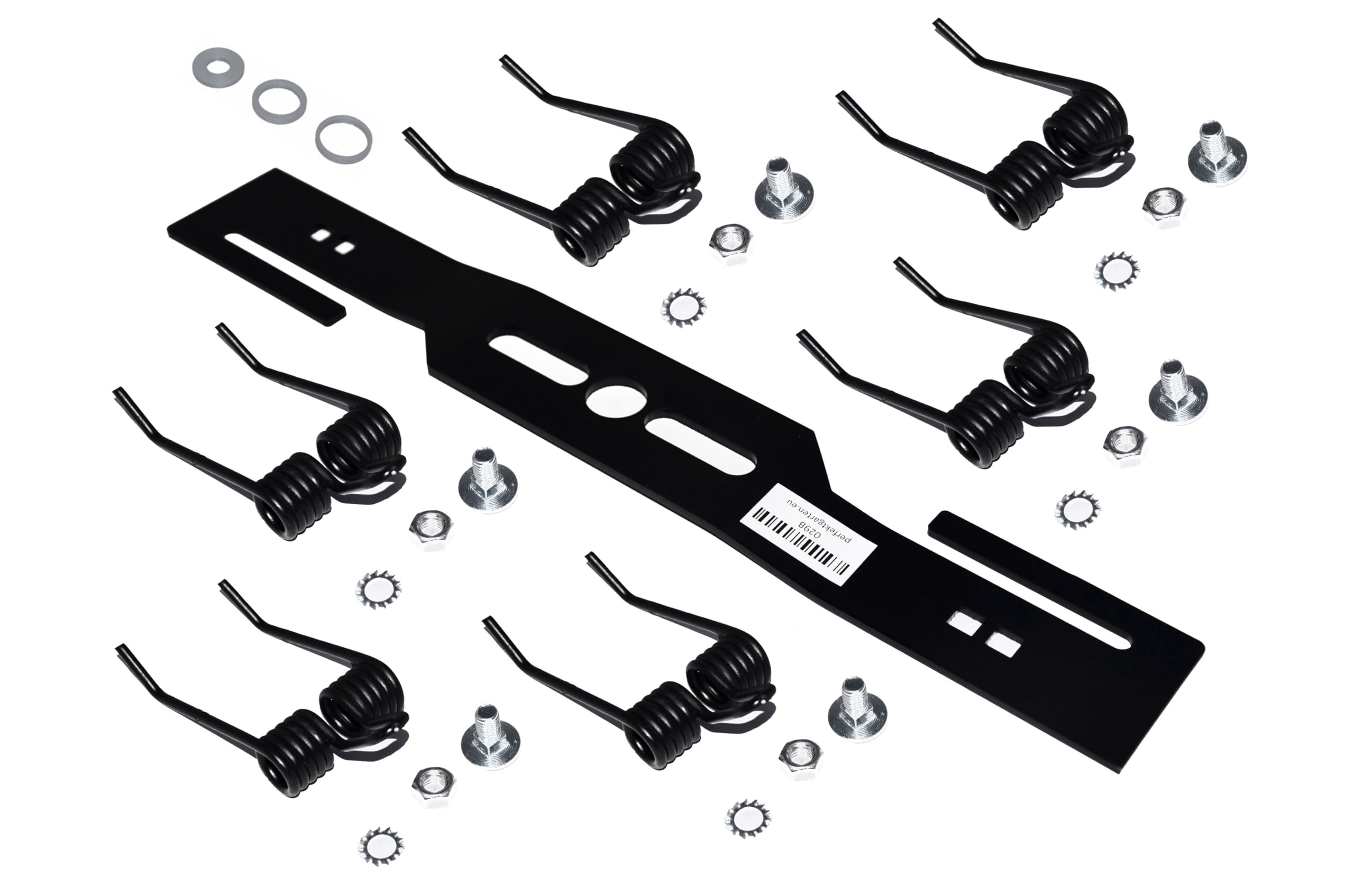 perfektGarten Scarifier blade Lawn mower blade Moss remover + 6 X hardened double spring