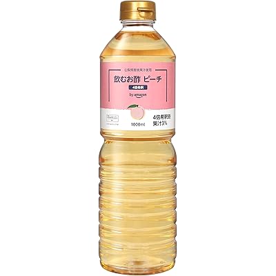 by Amazon 飲むお酢ピーチ 1000ml 山梨県産 桃果汁使用 4倍希釈タイプ
