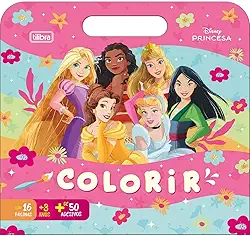 Tilibra - Folhas Colorir Maleta Princ, Multicor