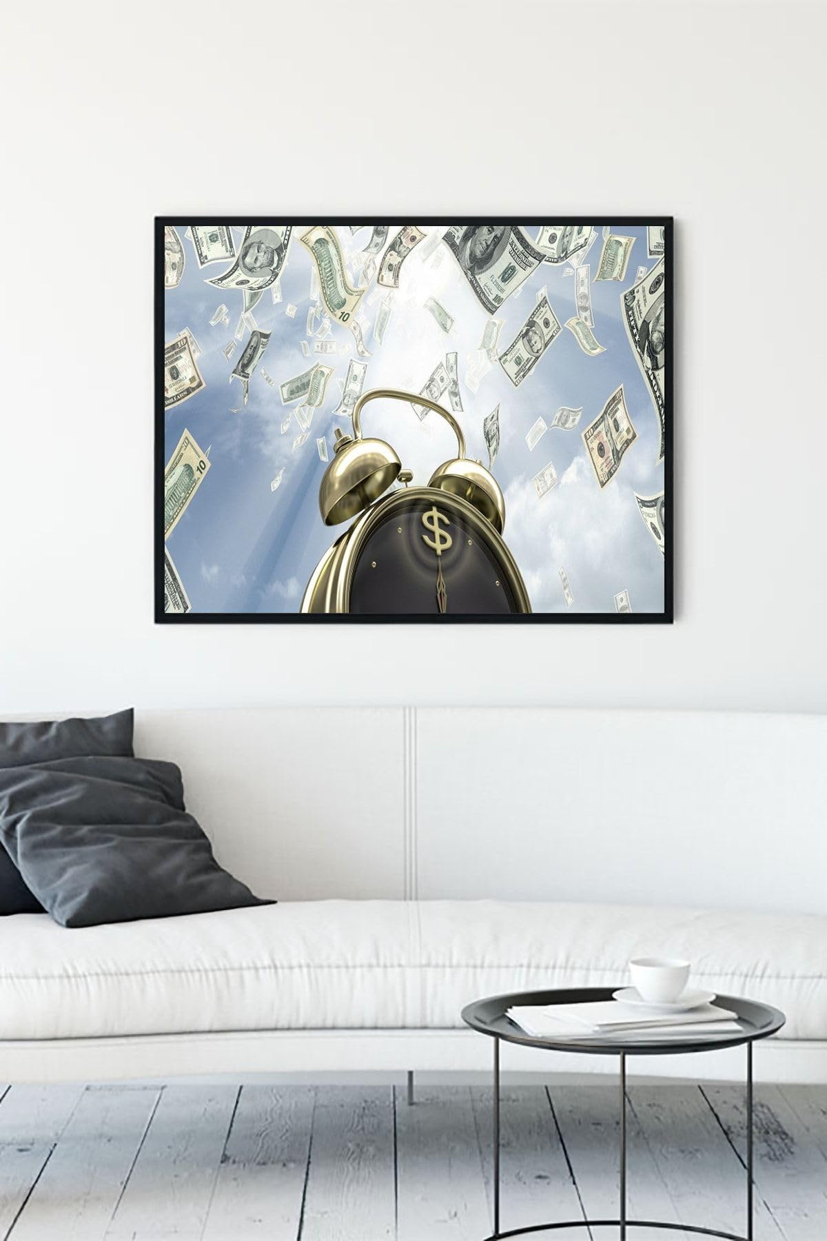 Postermanya (pster12732) Vakit Nakittir Time Is Money Girişimcilik Çerçeveli Tablo (30 X 40cm)