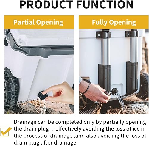 Miniatura 4 de Enchufe enfriador para YETI, paquete de 2 tapones de repuesto a prueba de fugas compatibles con enfriadores de tanque YETI Tundra Roadie y