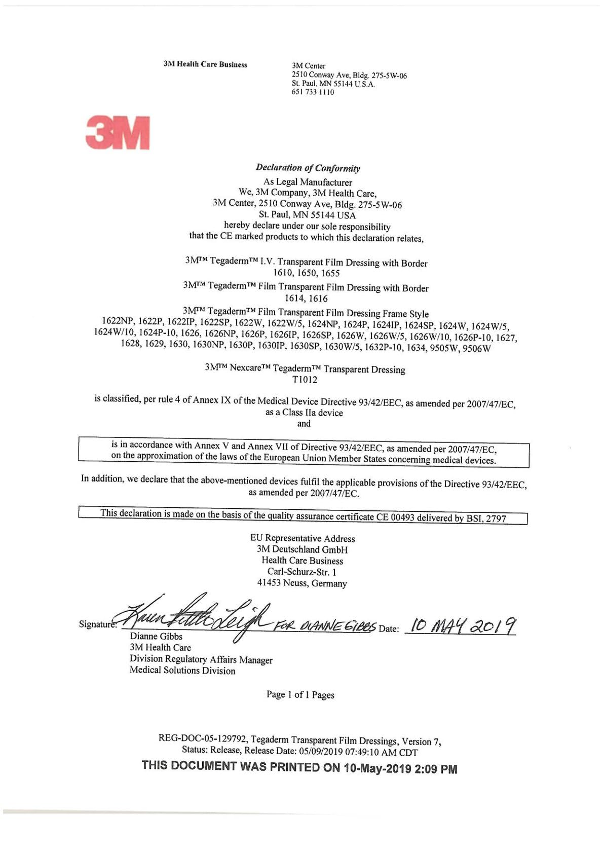 3M - Tegaderm medicazione trasparente ed impermeabile, sterile, 10x12cm, confezione da 50, 34901