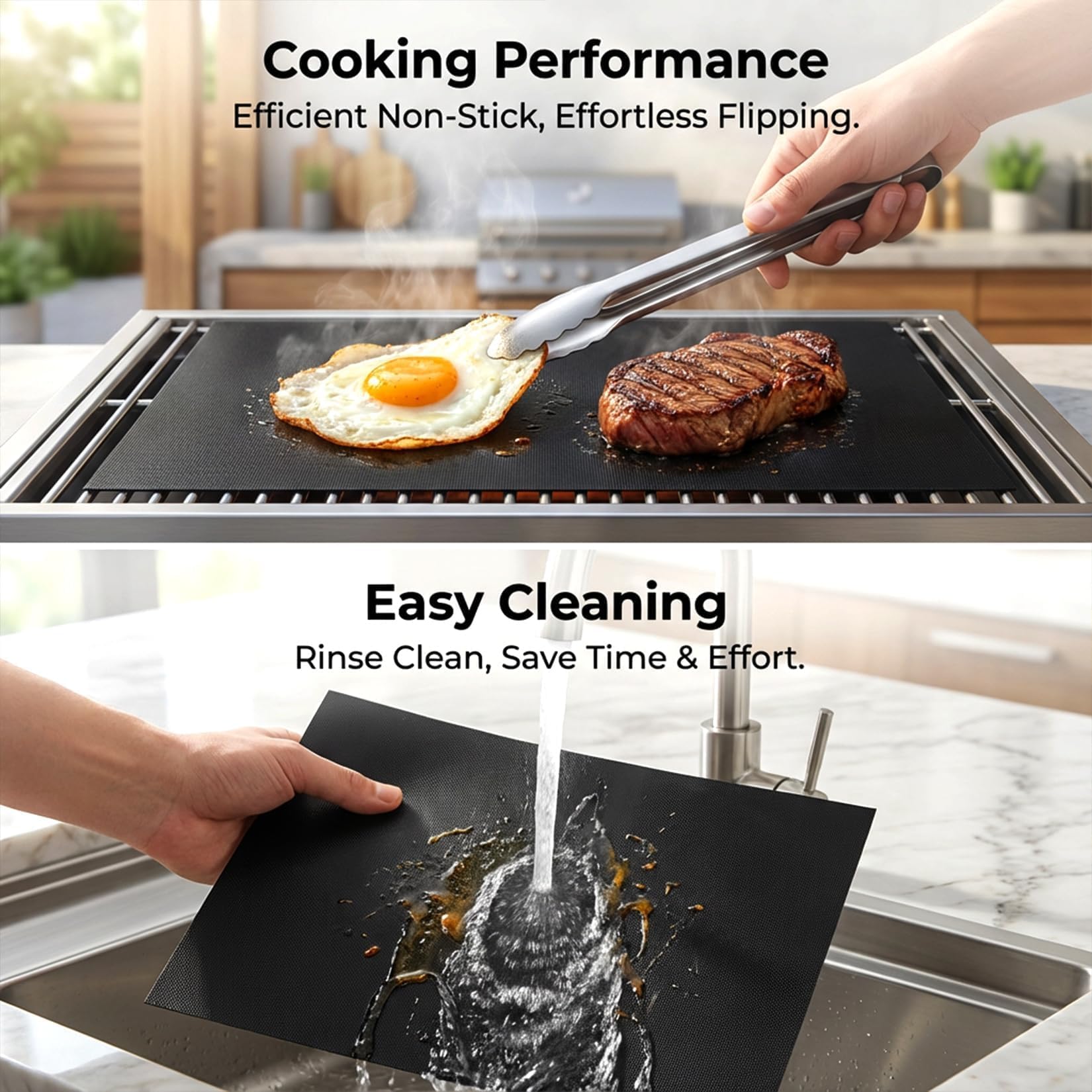 RAINFLOW Grill Mats - Nonstick BBQ Protection -3