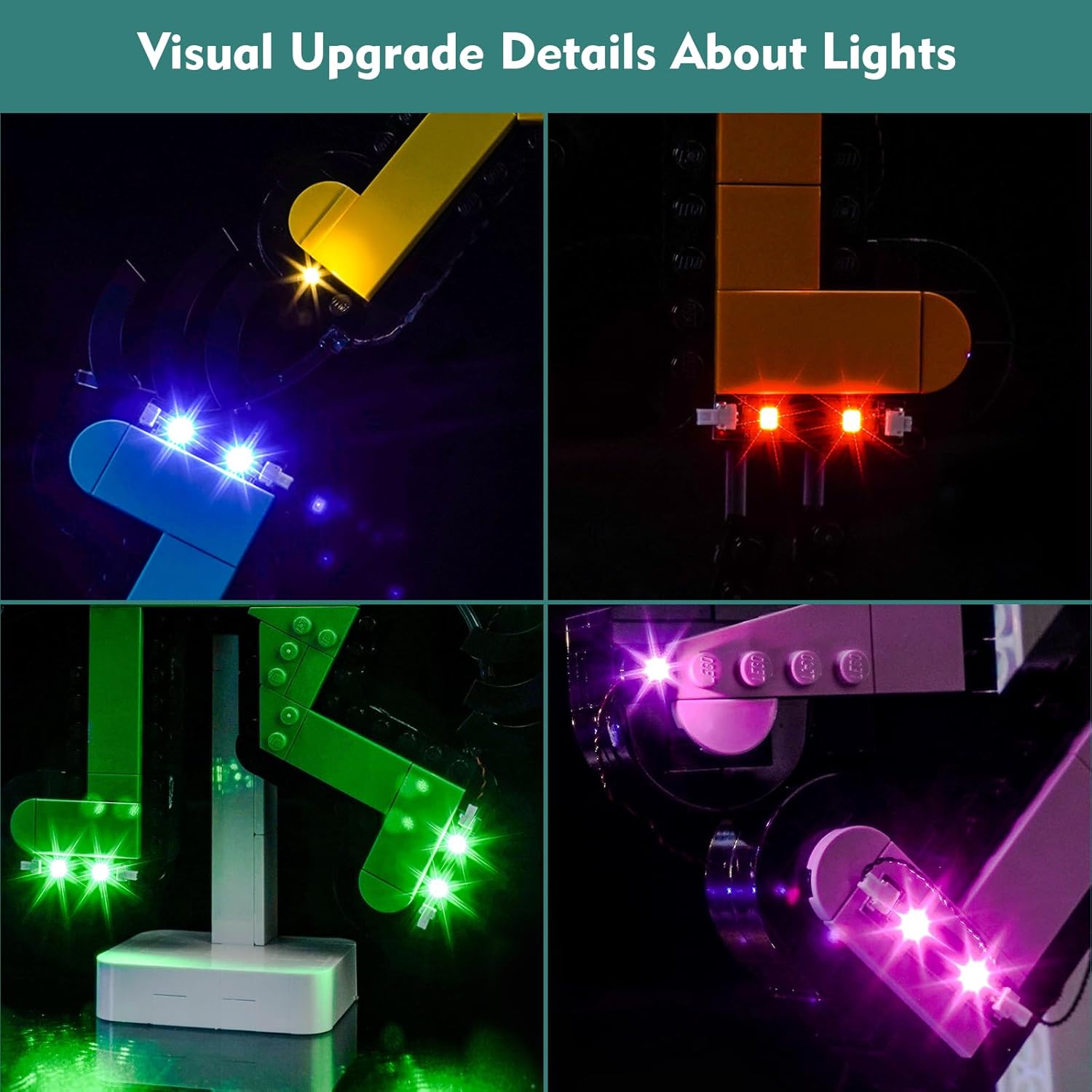 Customized Version Light kit Compatible with Lego 31216 Keith Haring – Dancing Figures - No Model Only Light, LED Lighting Accessories Compatible with Lego 31216 Art