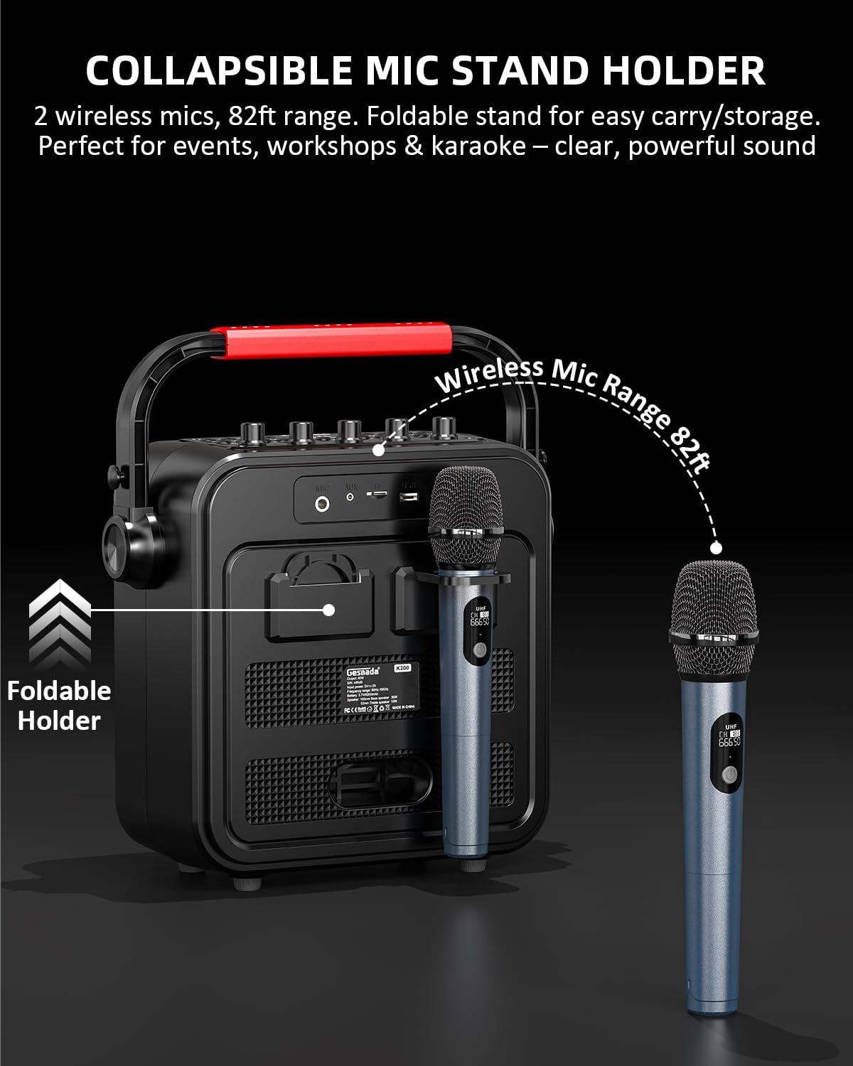Gesnada K200 Control Panel with labeled buttons and knobs