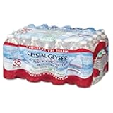 Crystal Geyser Natural Alpine Spring Water, 16.9 Ounce, 35 Bottles