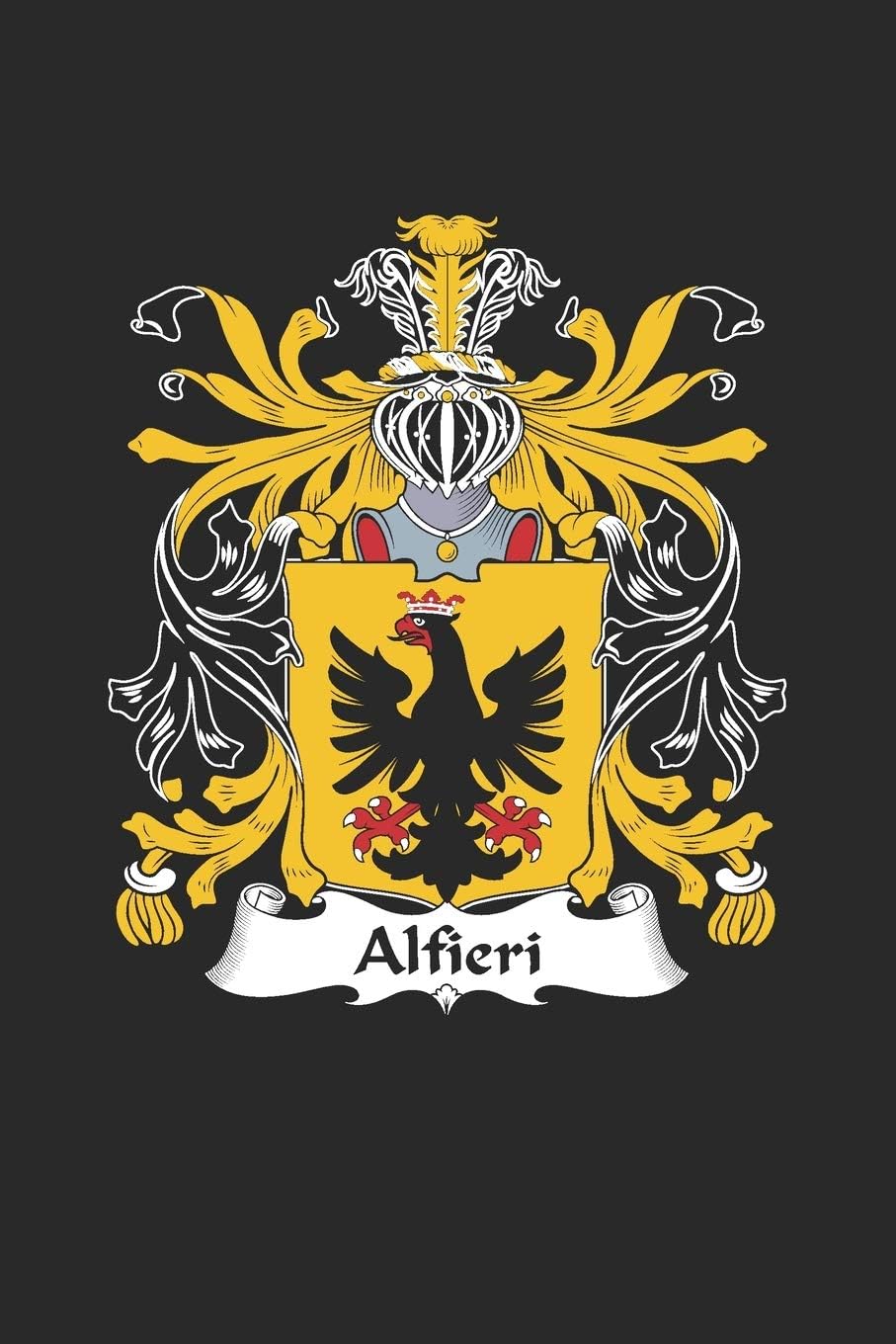 Alfieri: Alfieri Coat of Arms and Family Crest Notebook Journal (6 x 9 - 100 pages)