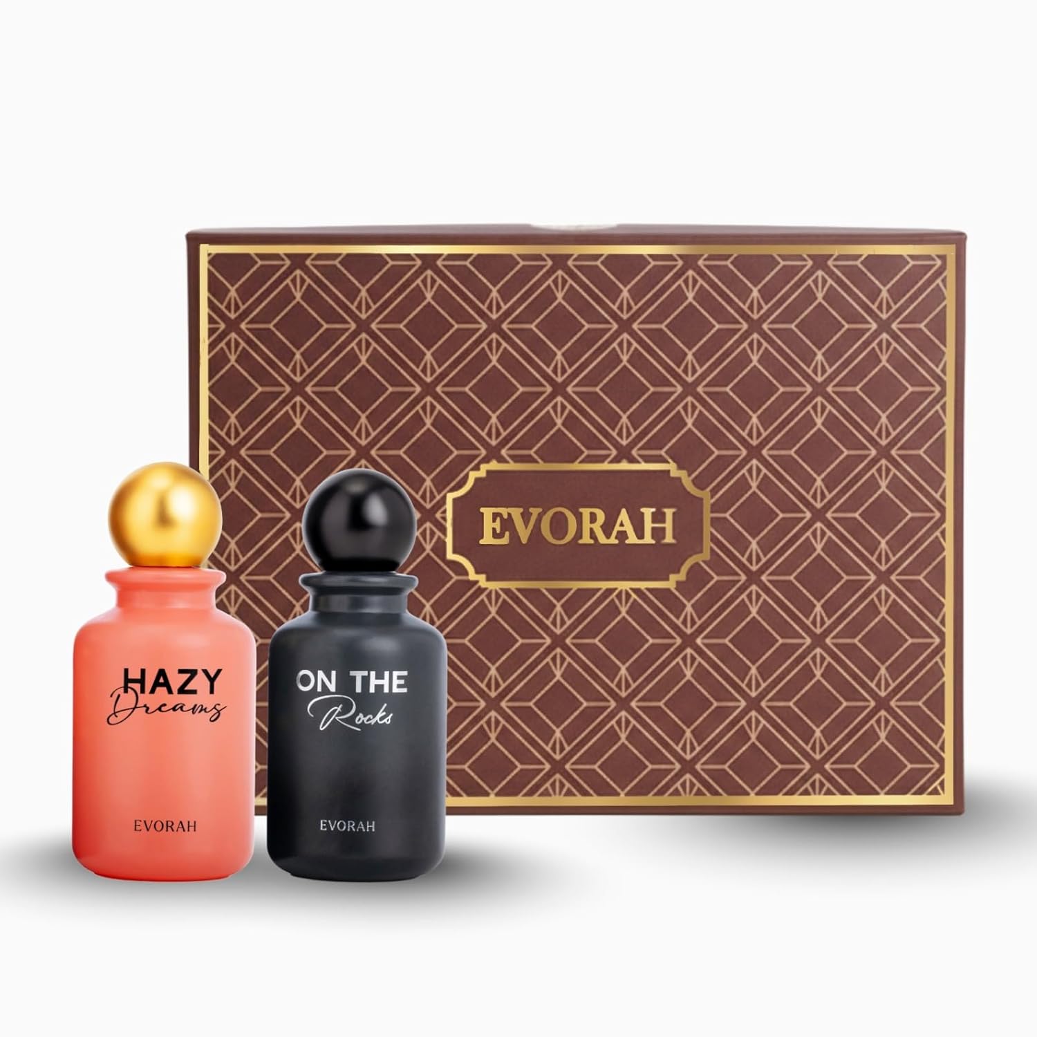 EVORAH Luxury HIS & HER Evening Perfume Gift Set I travel perfume Combo I Gift fragrance set for Couples I cologne combo (2x25ml)
