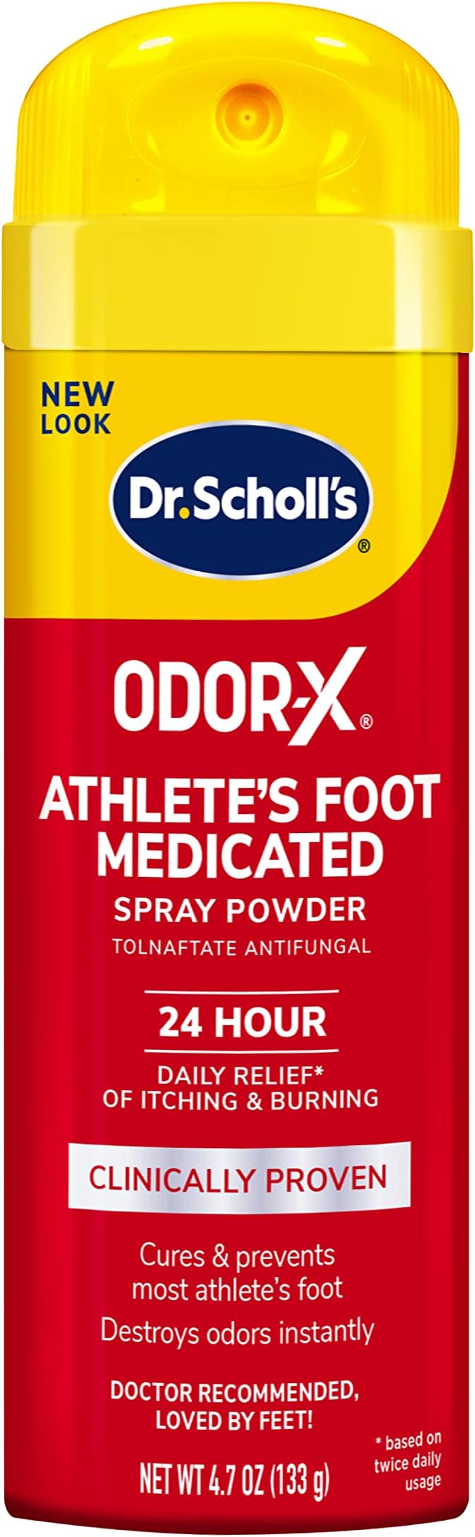 Miconazole Nitrate and Dr. Scholl's Athlete's Foot Medicated Spray Powder Bundle, 4.6 and 4.7 Ounce