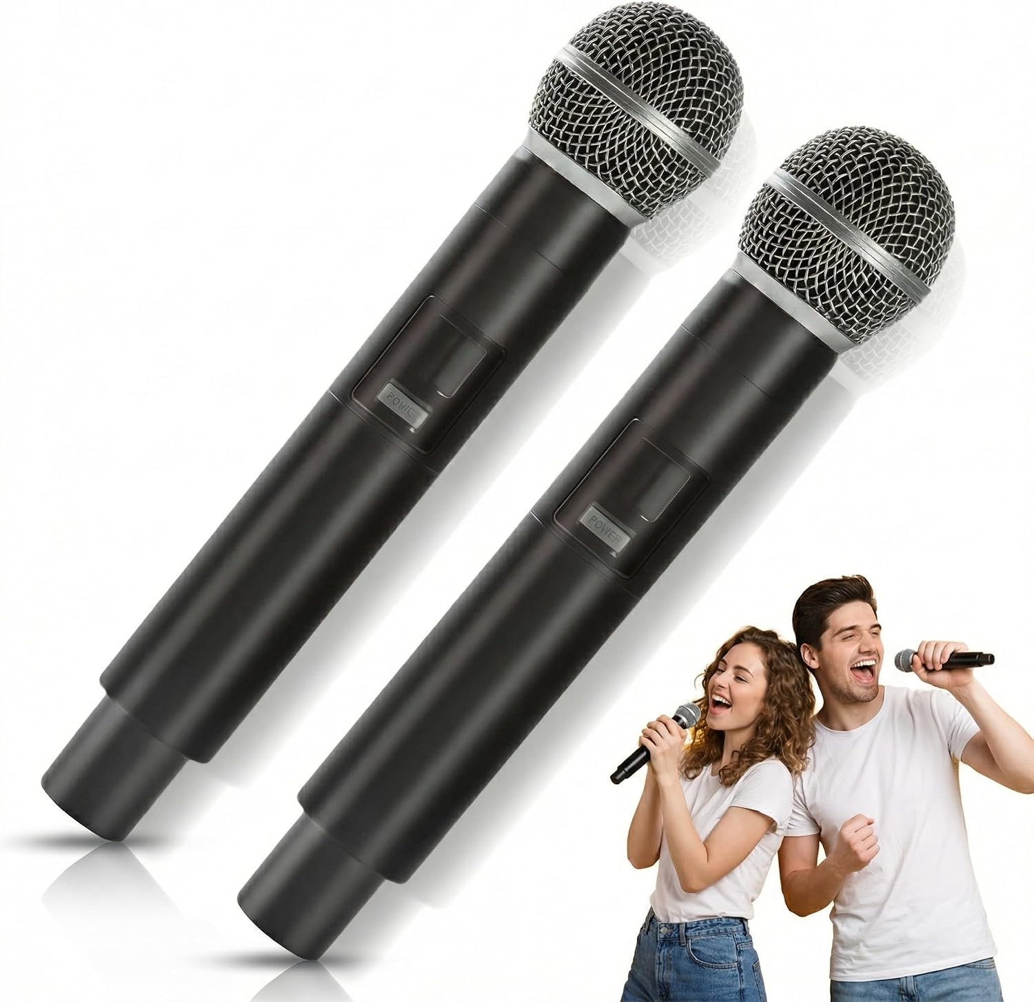 Fake Microphone Prop Toy: 2-Pack Realistic Karaoke Mic Toys for Duet Play & Group Performance – for Family Parties & Idol Play – Gift for Young Singers