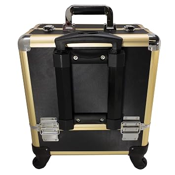 Bolla Beauty Spinner Makeup Gold Frame Black Panel Case, 15 Pound