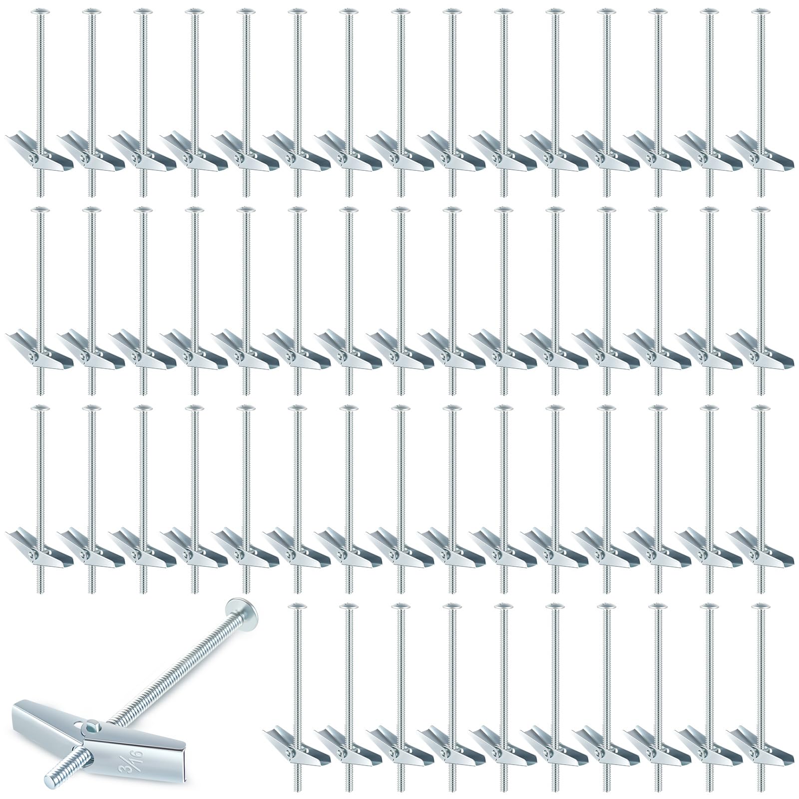 Toggle Anchors - 100 Pack for Drywall -21