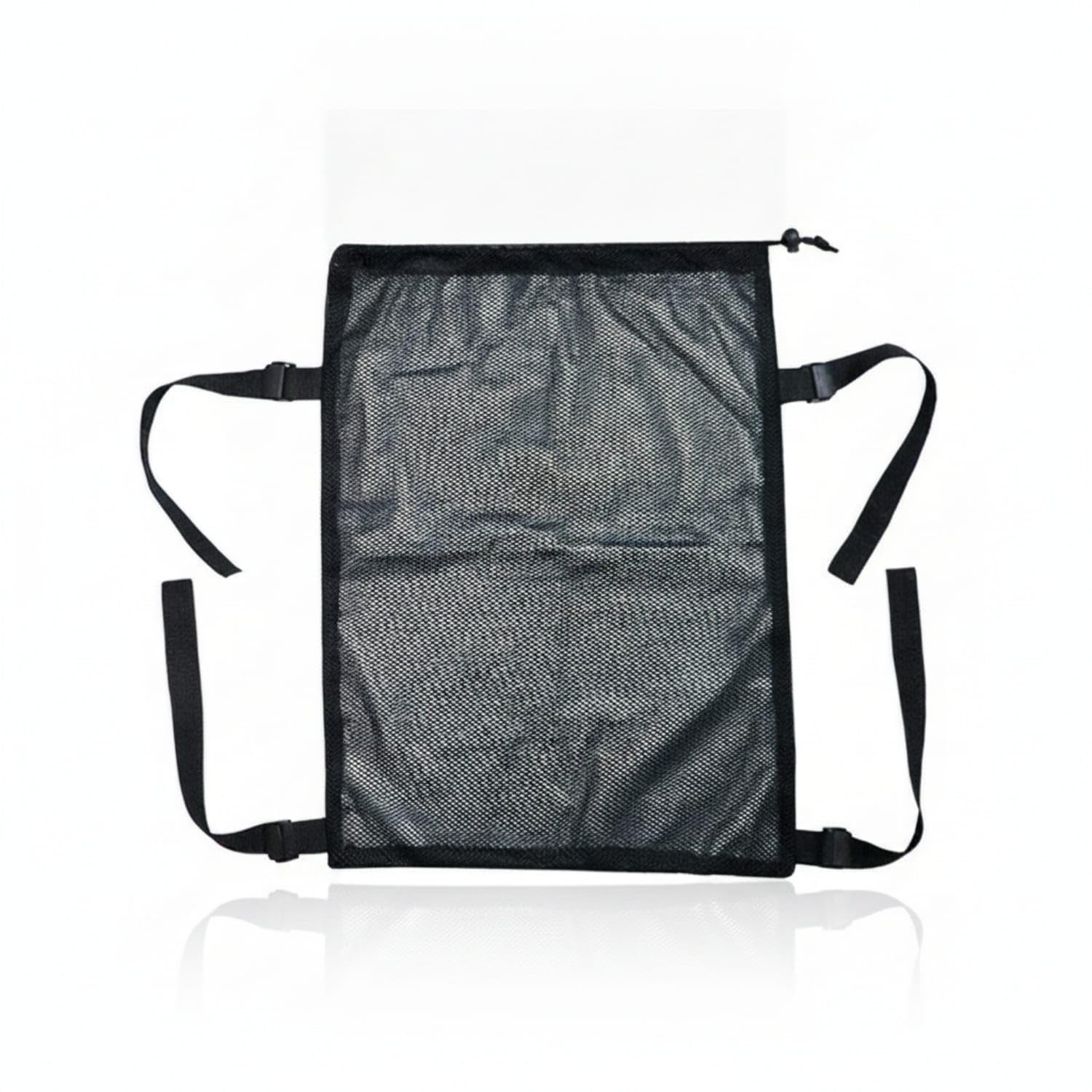 Lightweight Mesh Backpack Expansion Bag Buckles Strap Strap Backpack Bag Rectangular, Black-image-42