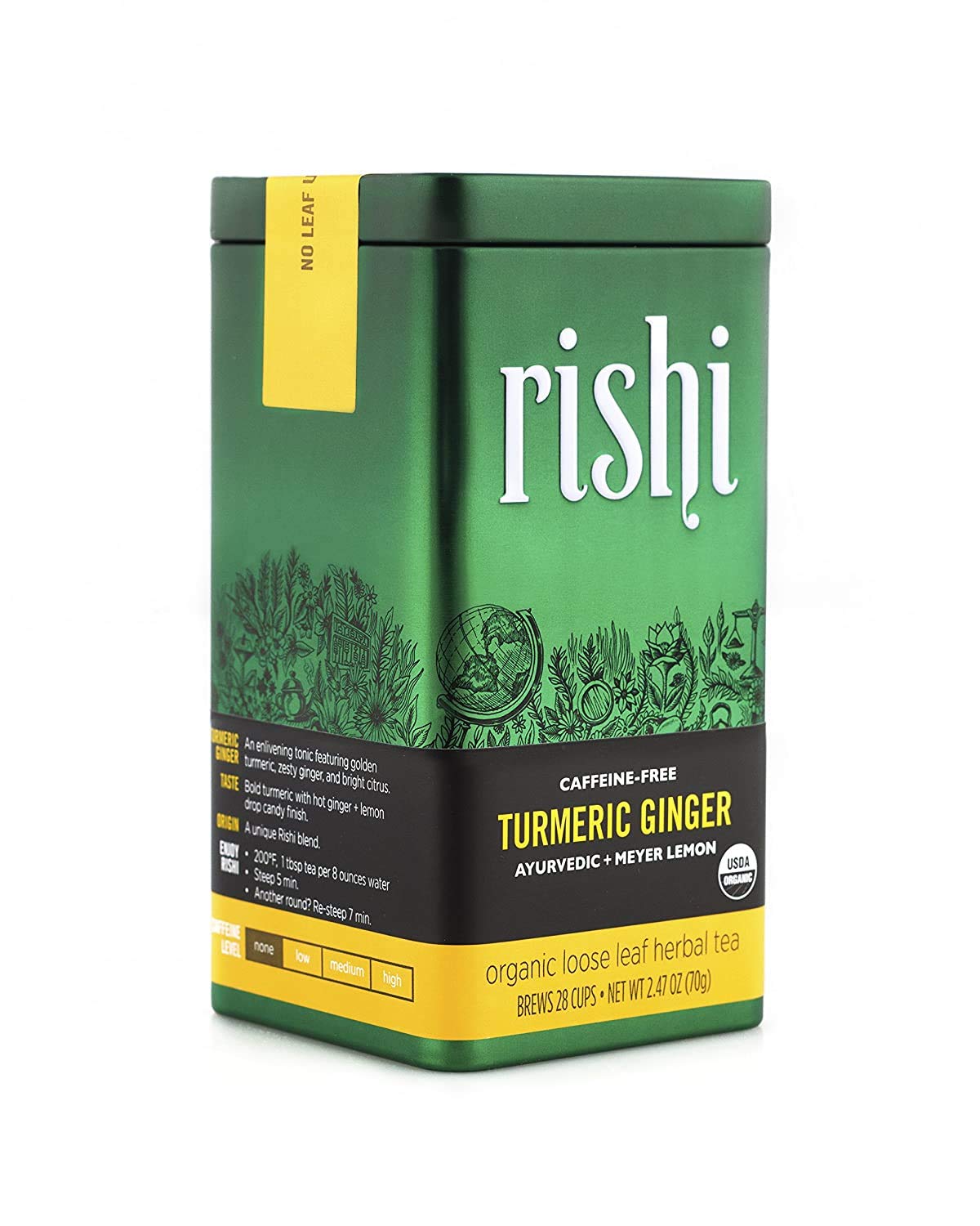 Rishi Tea Turmeric Ginger Loose Leaf Herbal Tea Immune