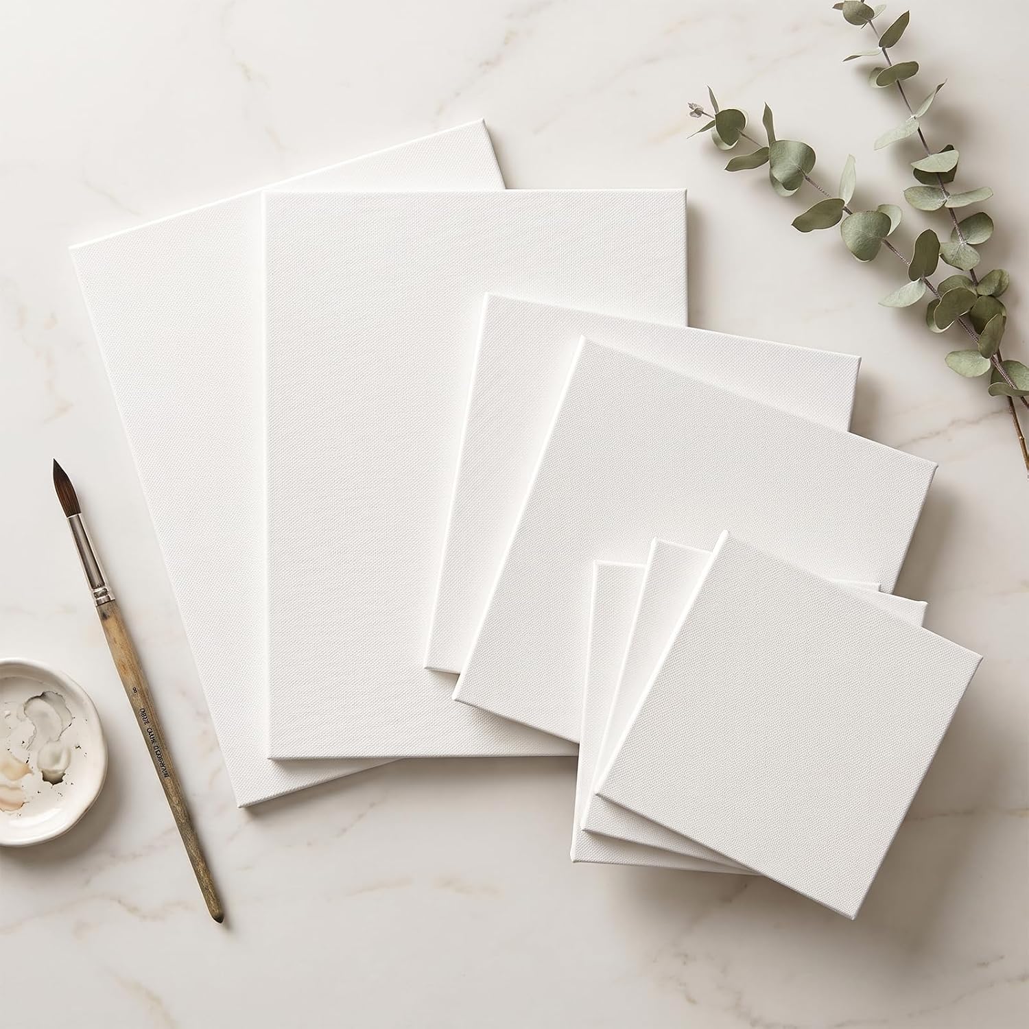 8 Pcs Blank Canvas for Painting, Art Canvas Boards for Painting