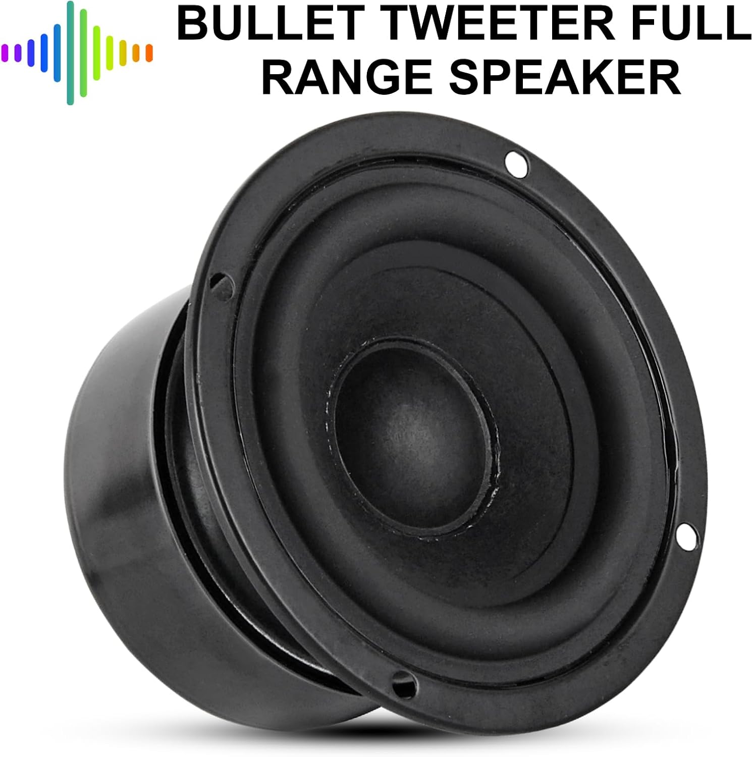2Pcs 3 Inch HiFi Tweeter Speakers 4 Ohm Anti-Magnetic Full Range Woofer Loudspeakers for 2.0/2.1 Boom Box Satellite Speakers DIY