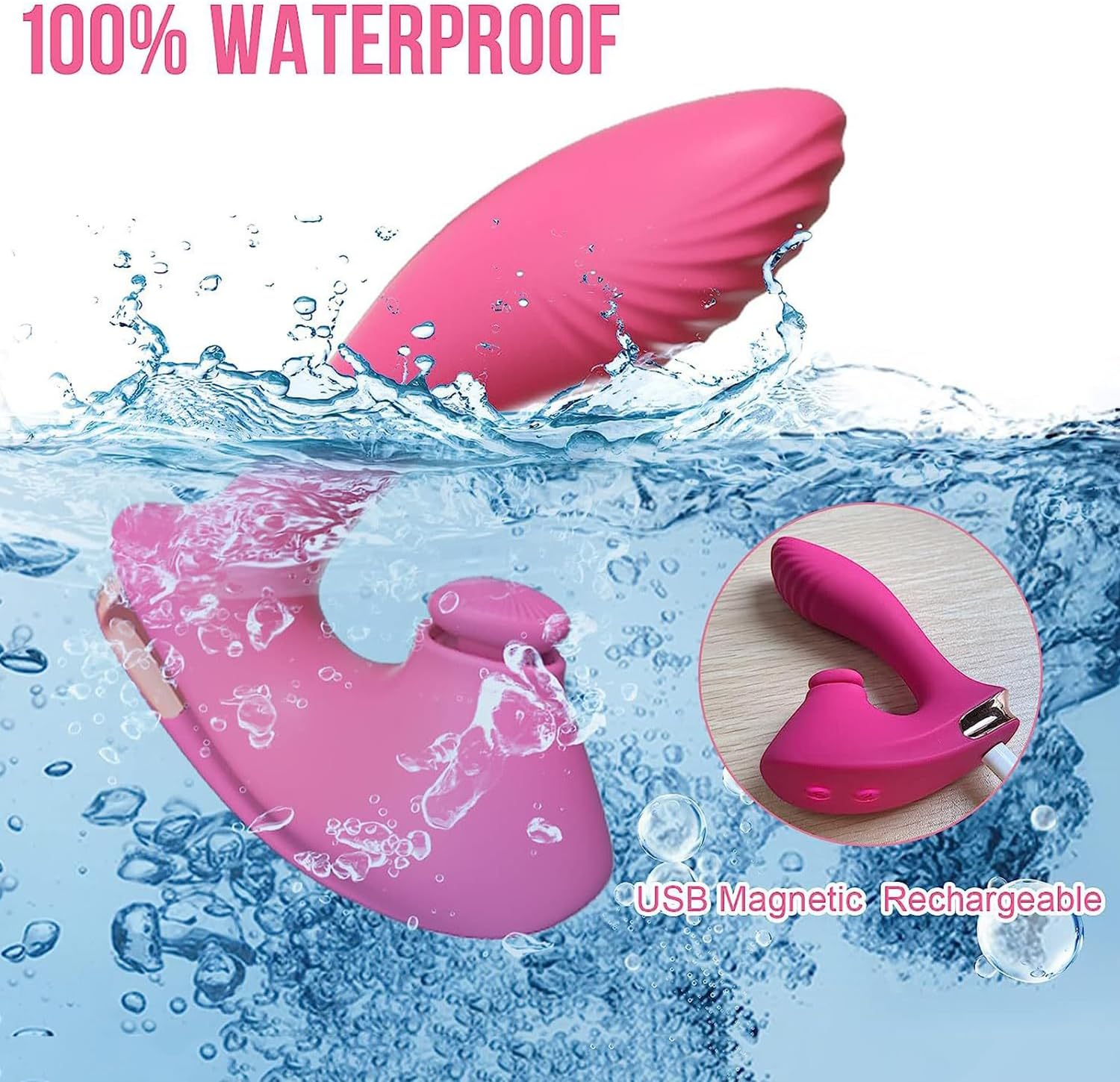 G Spot Dildo Vibrator with Tapping Clitoral Stimulator, Women Adult Sex Toys, Vibrating Female Couples Rabbit Toy Clitoris Vibrator, Vibrators Clit Stimulation for Her Woman Pleasure